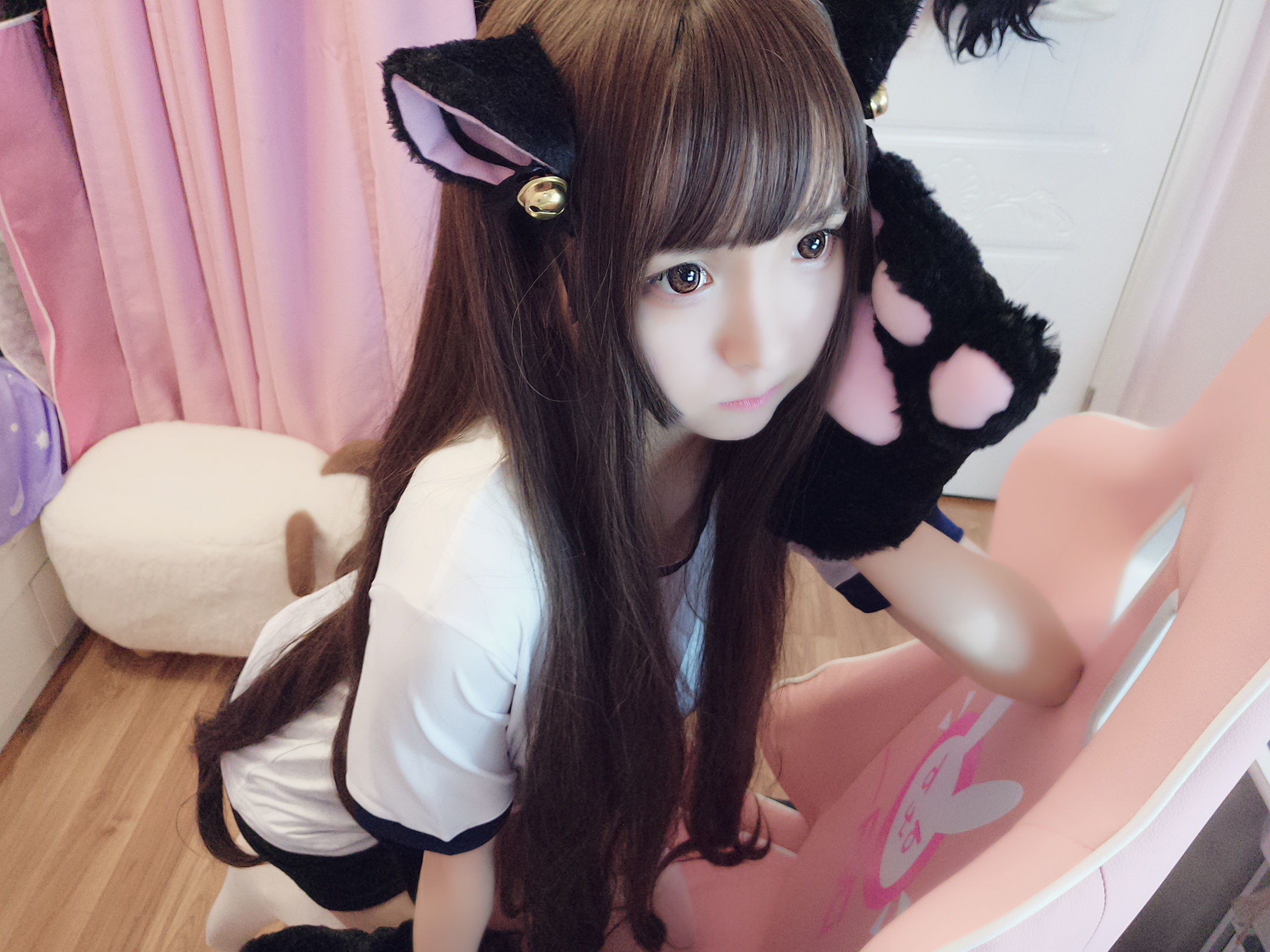 二次元美女古川kagura – 猫耳体操 [11P]