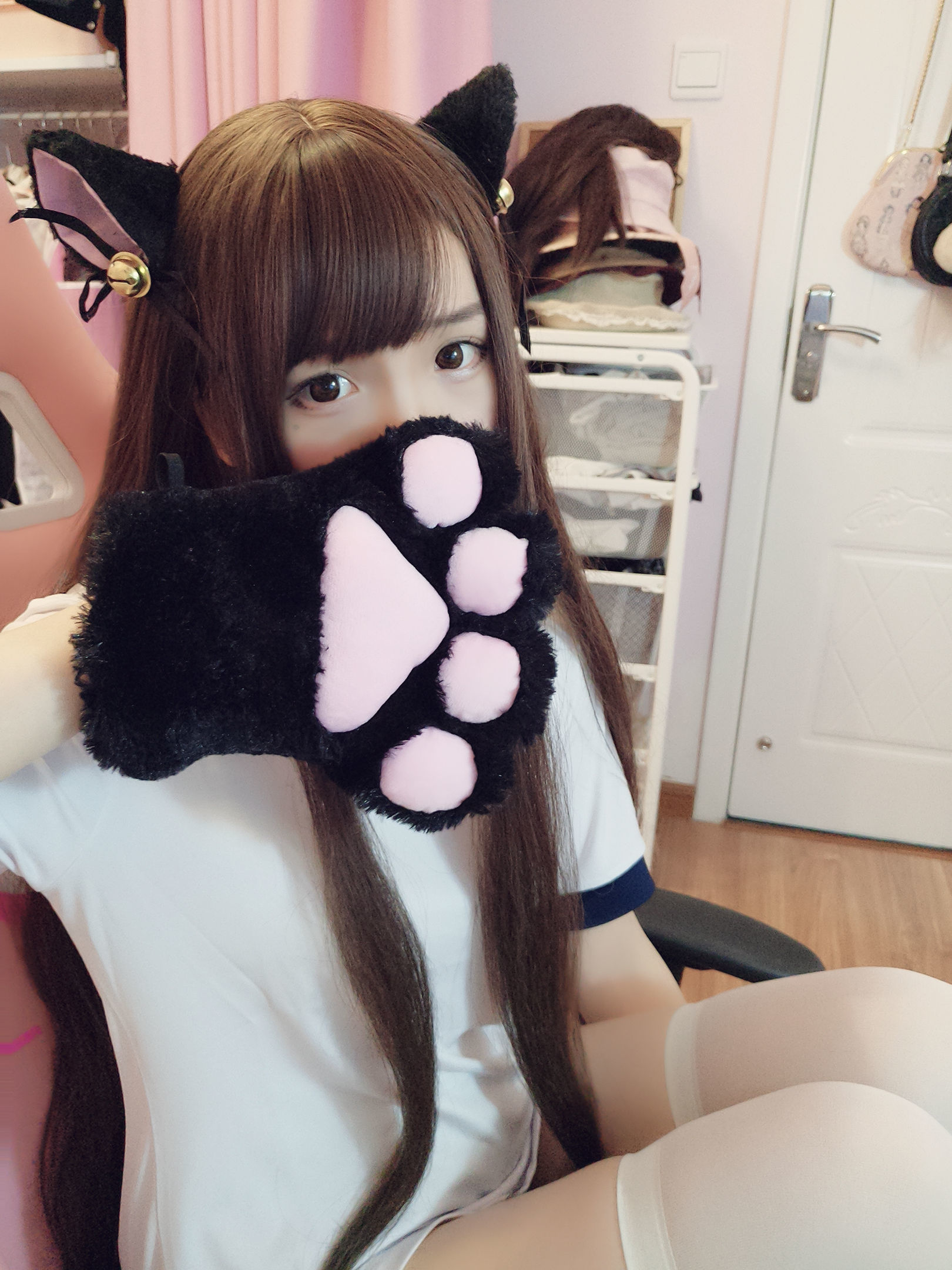 二次元美女古川kagura – 猫耳体操 [11P]