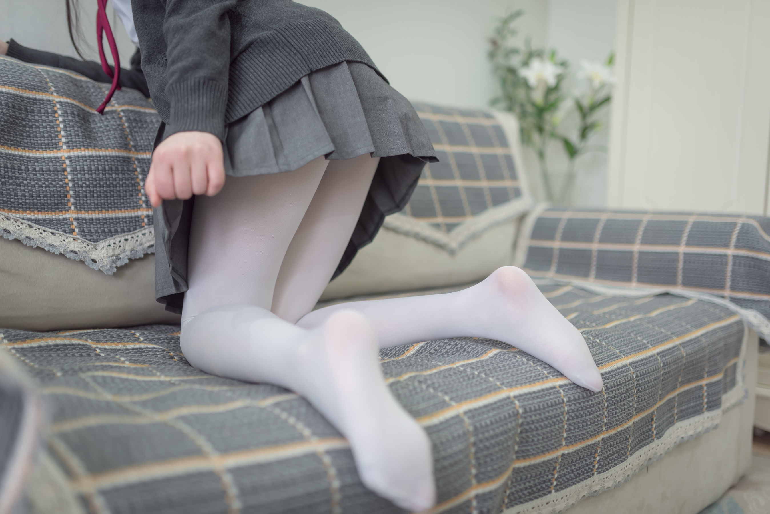 [萝莉COS] 雪琪 – JK白丝 [46P]