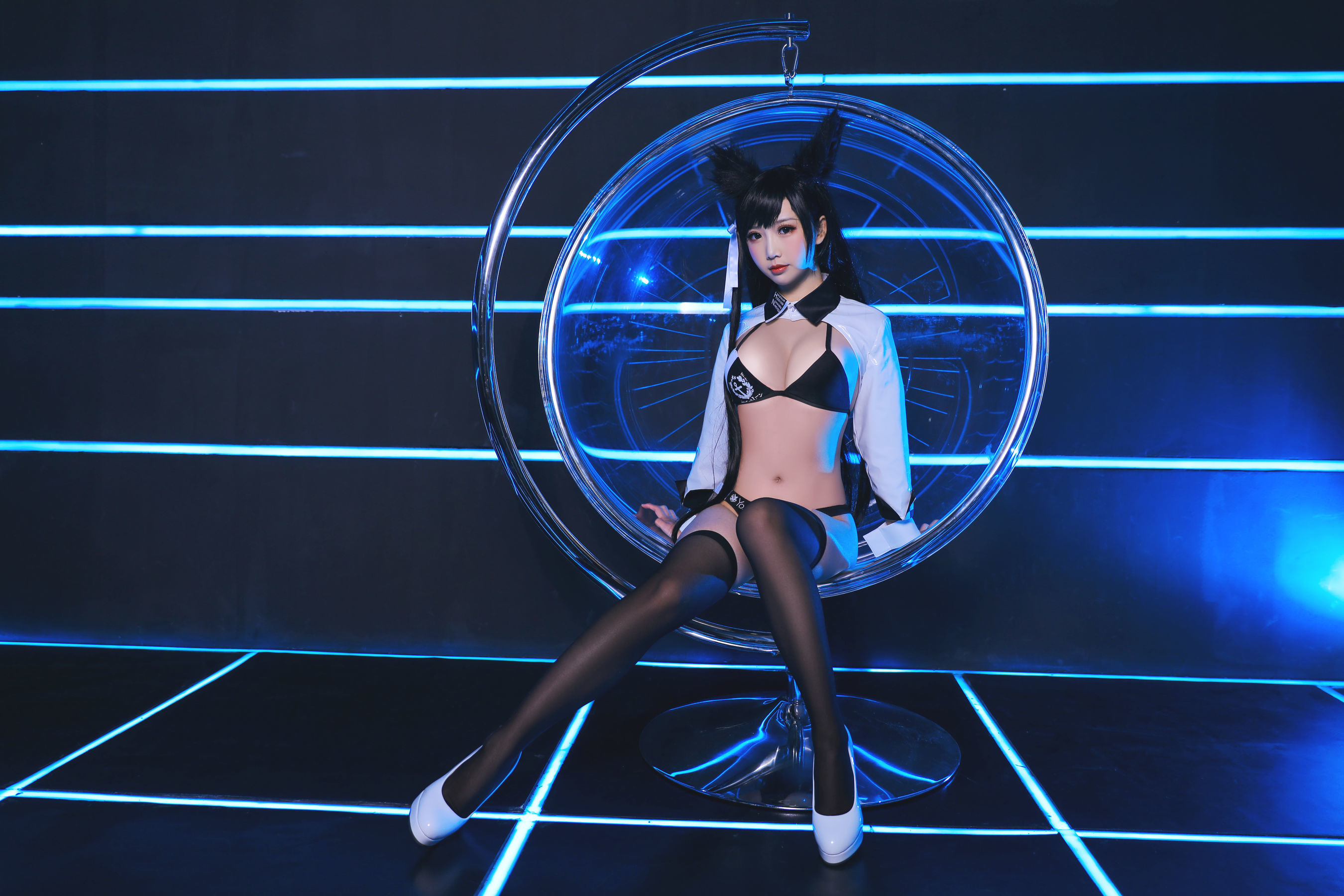 [萝莉COS] 面饼仙儿 – 爱宕赛车娘 [17P]