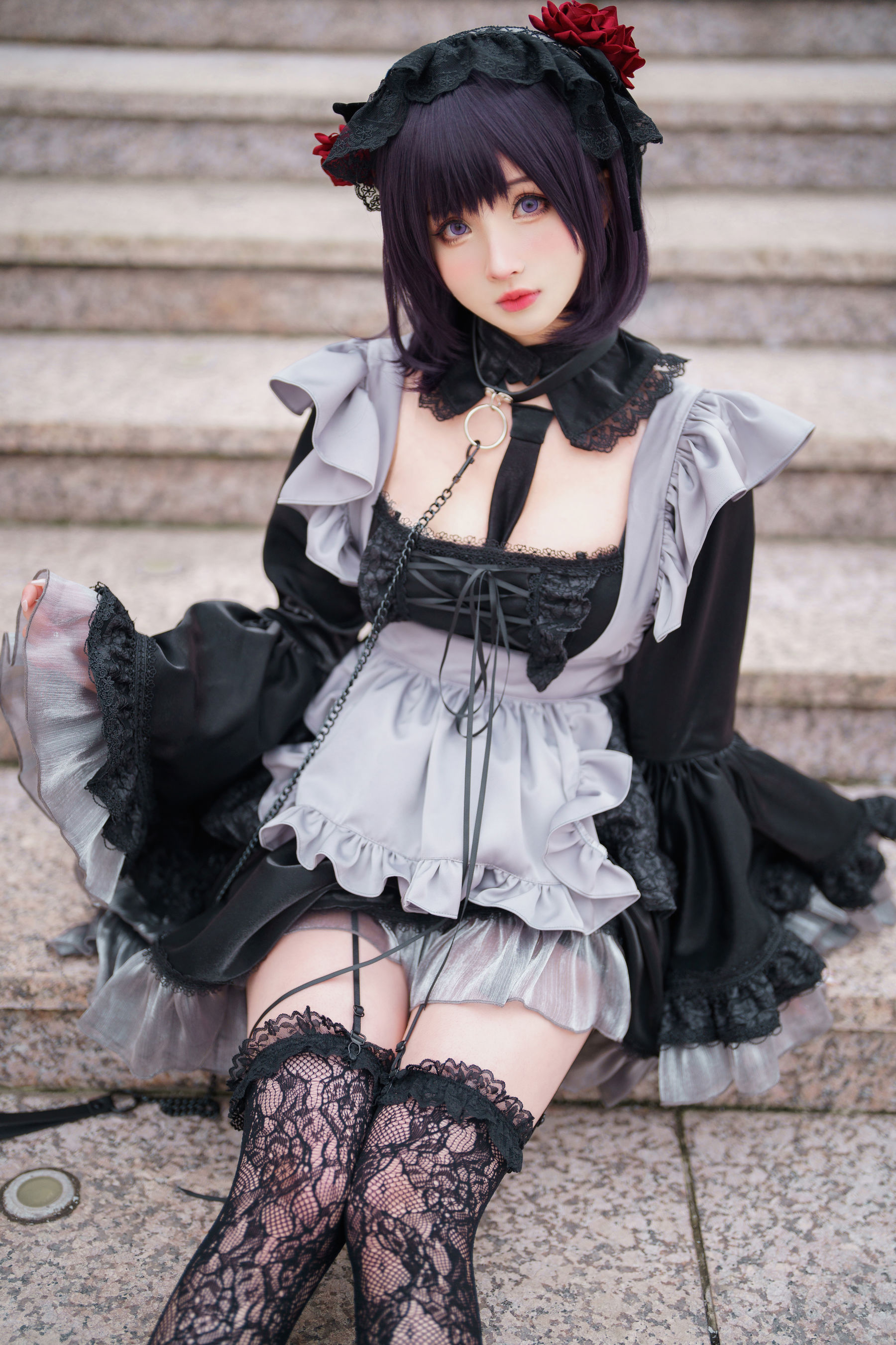 COS福利rioko凉凉子(肉扣热热子) – 黑江雫 漫展篇 海梦 [20P]