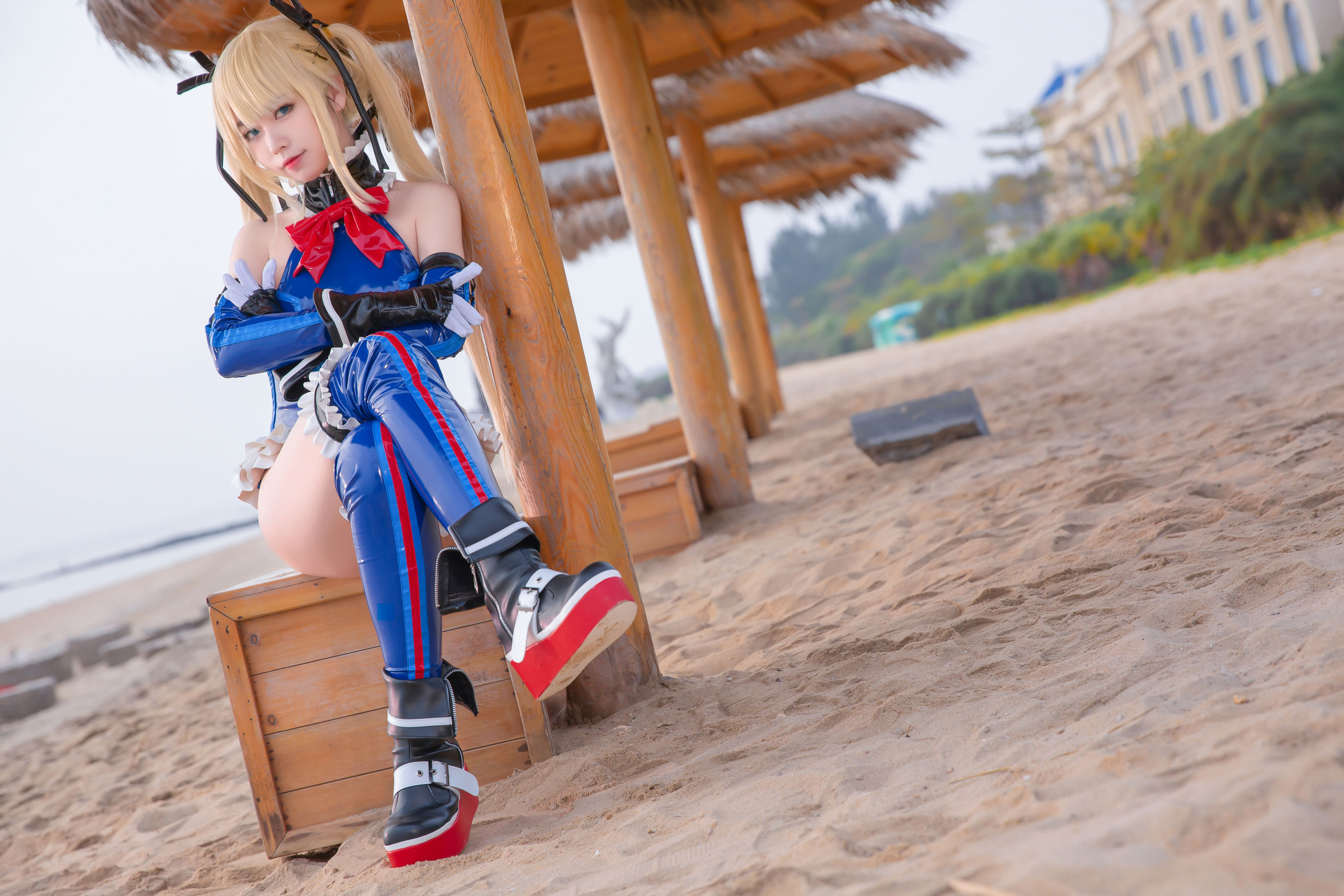 动漫博主G44不会受伤 – 玛丽连体衣 [30P]