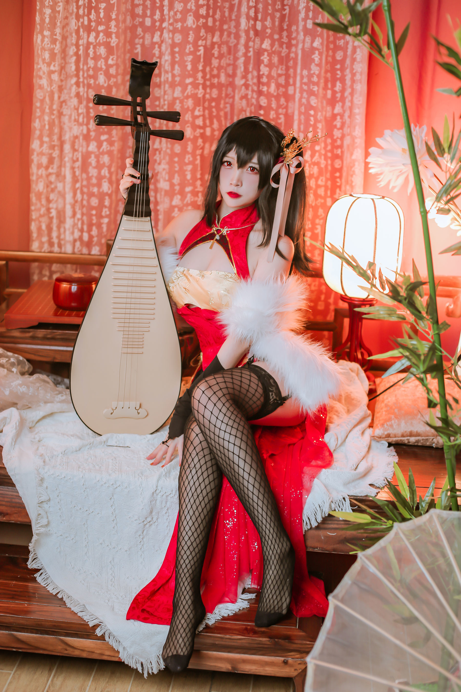 人气Coser二佐Nisa 碧蓝大凤旗袍 [41P]