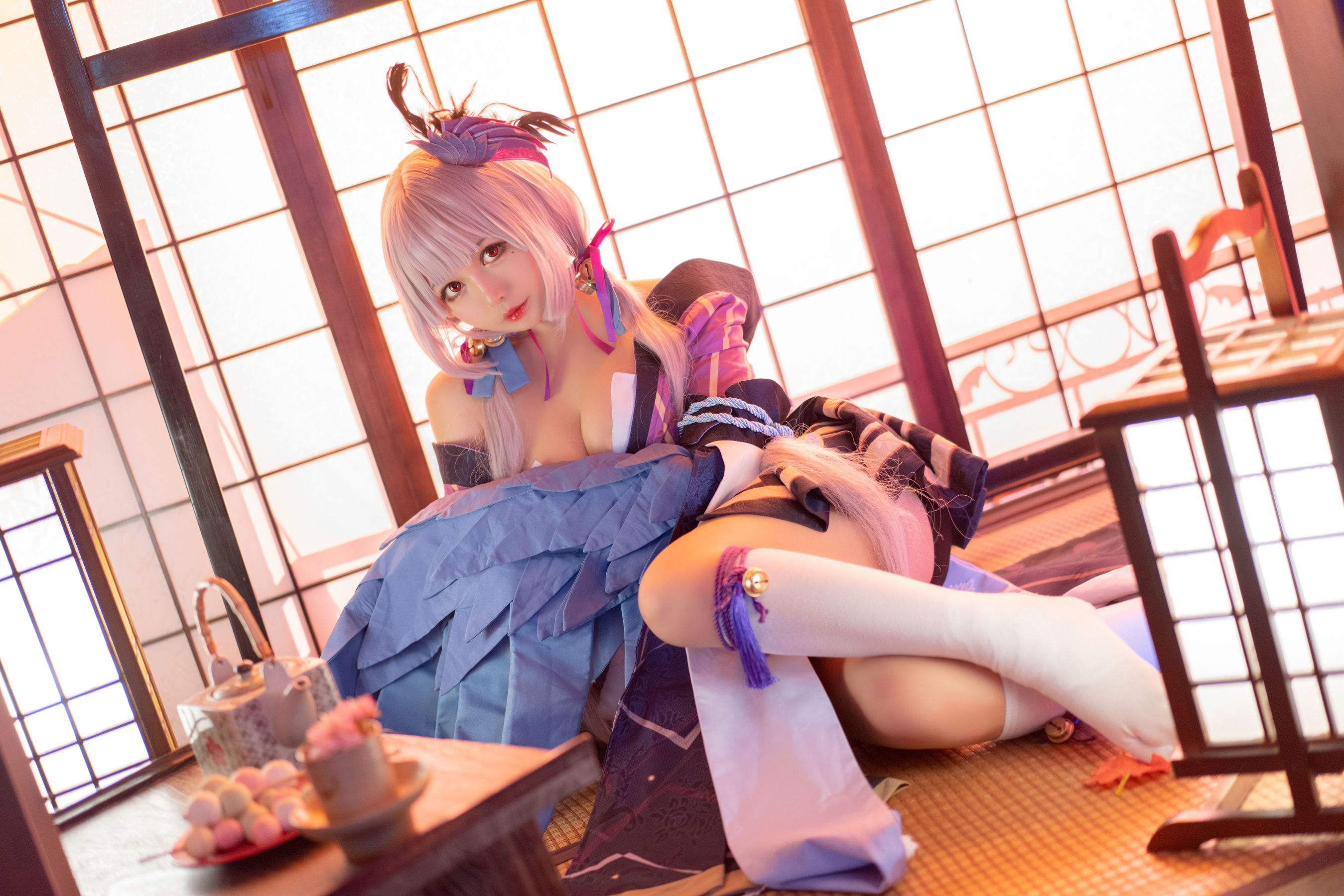 [Cosplay写真] 大眼萌妹黑猫猫OvO – 以津真天 [15P]