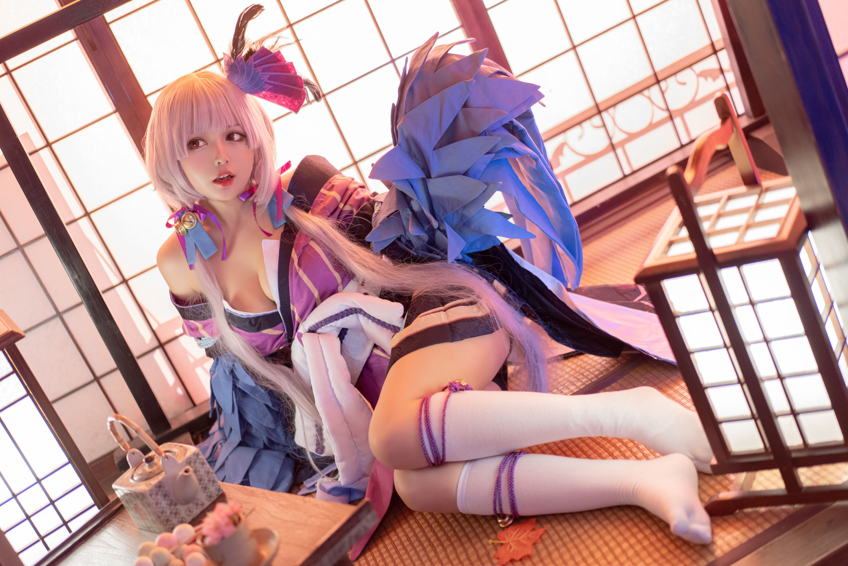 [Cosplay写真] 大眼萌妹黑猫猫OvO – 以津真天 [15P]