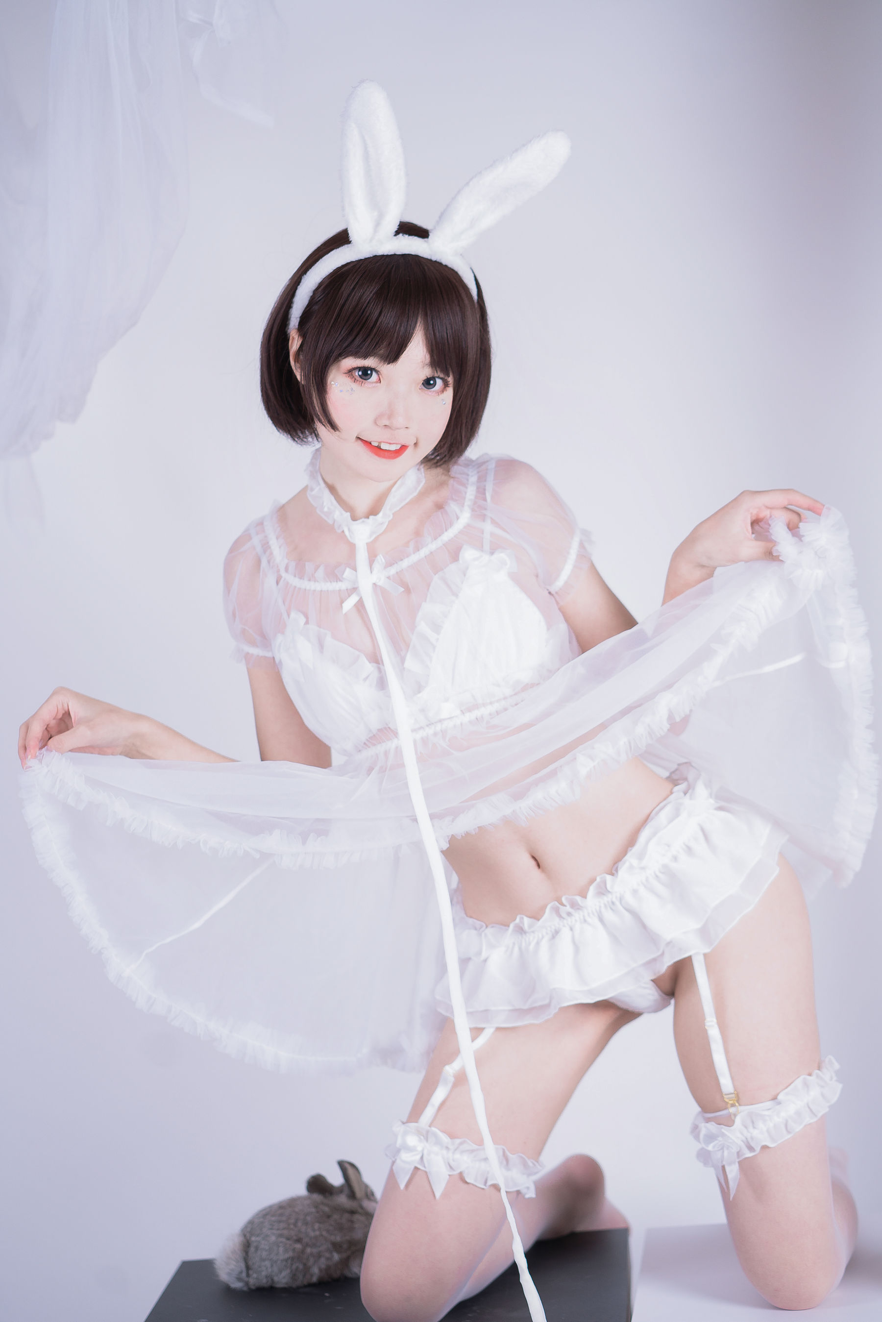 薄墨锦狐&#038;三笑 黑白兔子私房百合 [32P]