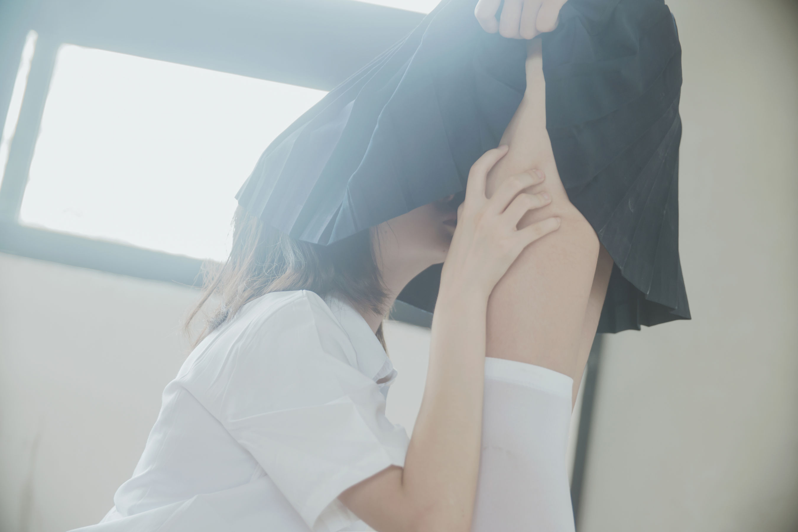 [萝莉COS] 桜桃喵&#038;疯猫ss《JK百合》 [43P]