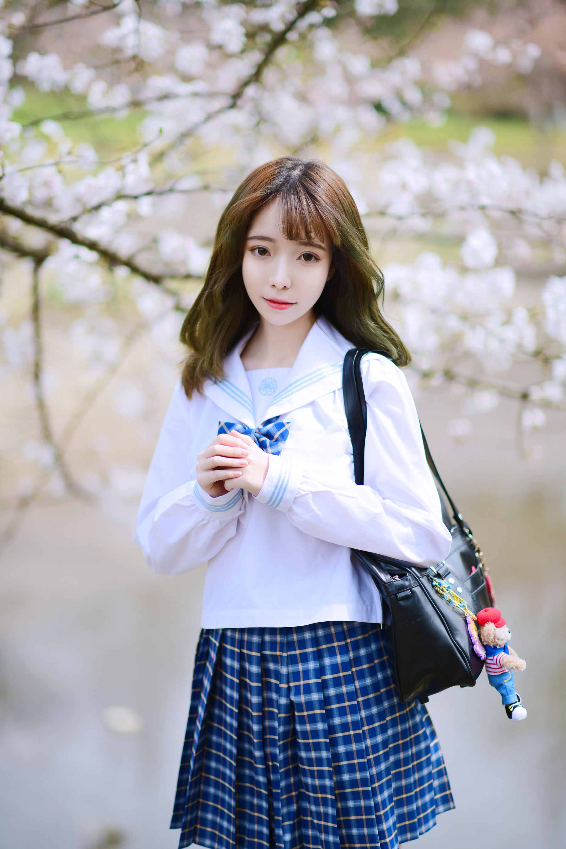 可爱妹子Fushii_海堂 – 樱花树下 [41P]