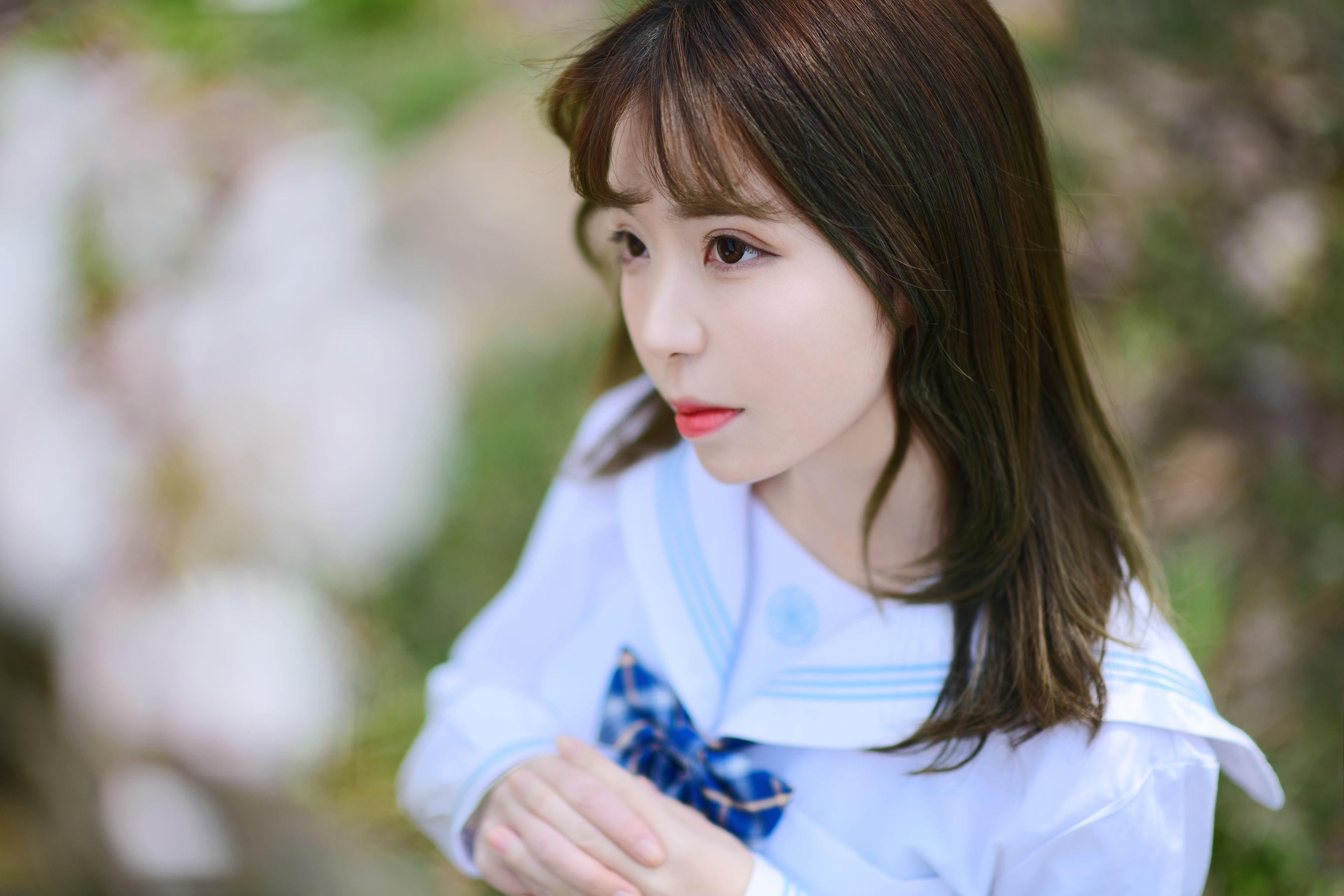 可爱妹子Fushii_海堂 – 樱花树下 [41P]