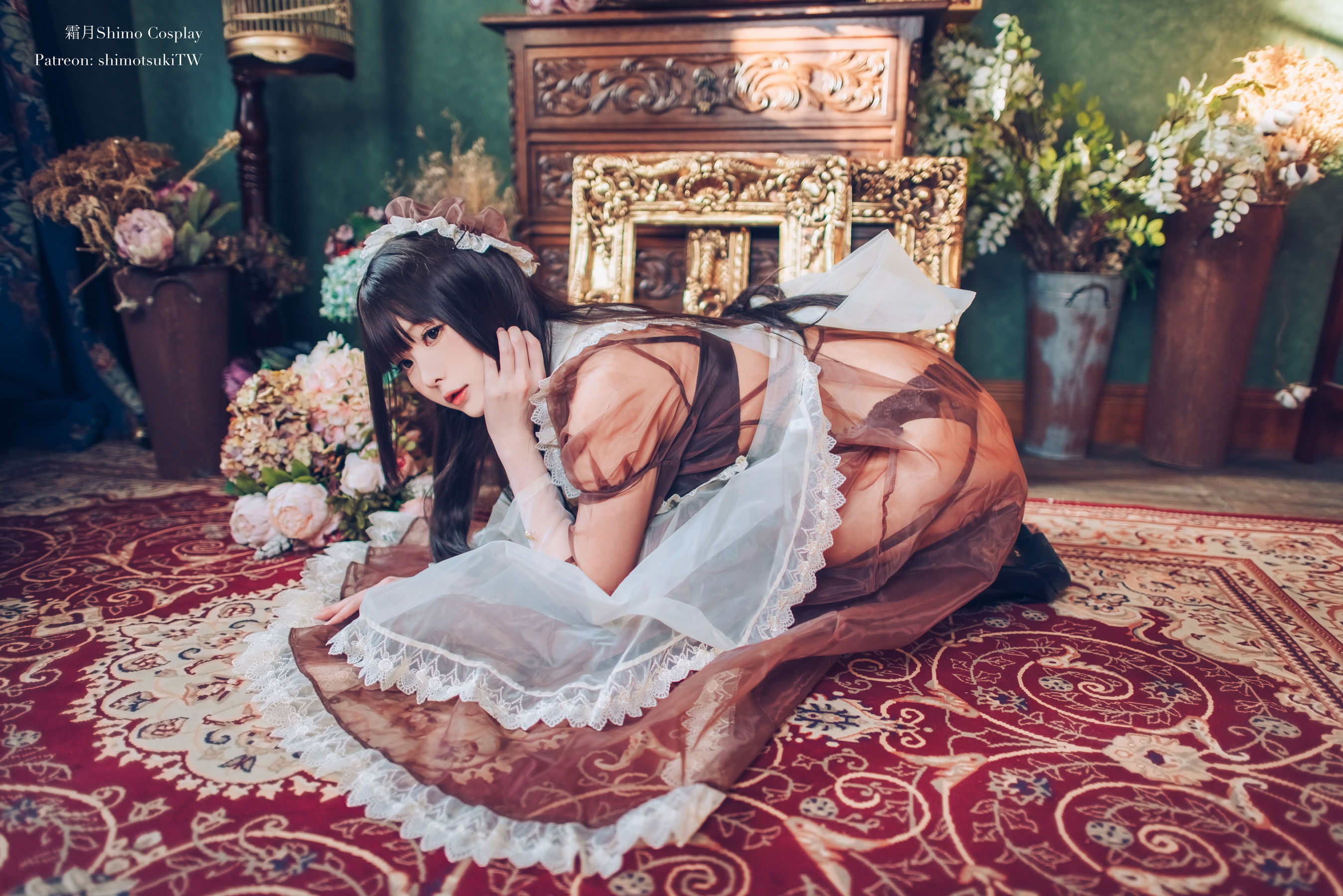 微博妹纸霜月shimo – 女仆 [15P]