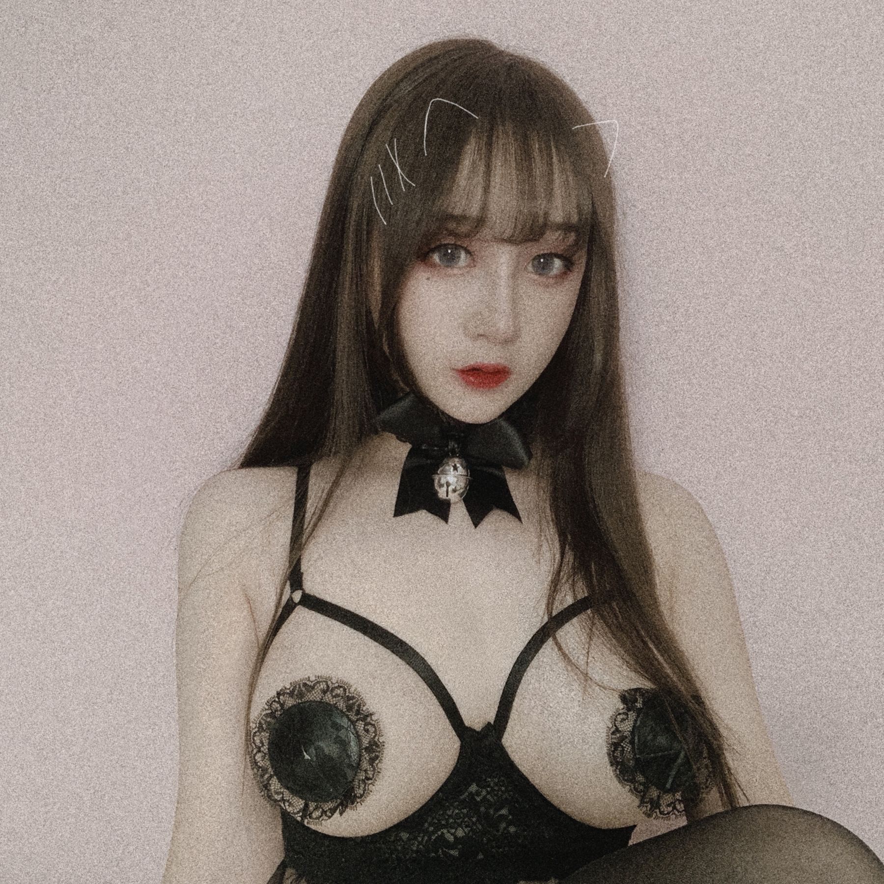 斗鱼主播尤猫醒醒ovo – 黑色情趣 [30P]