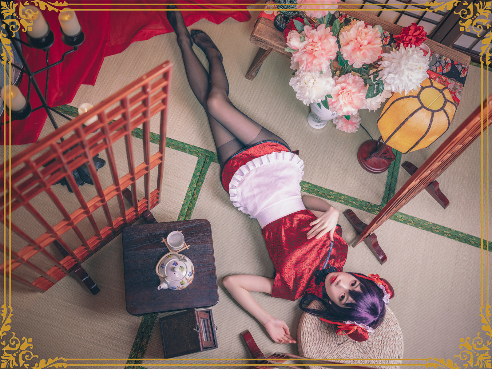 动漫博主水淼aqua – 霞之丘诗羽 旗袍 [29P]