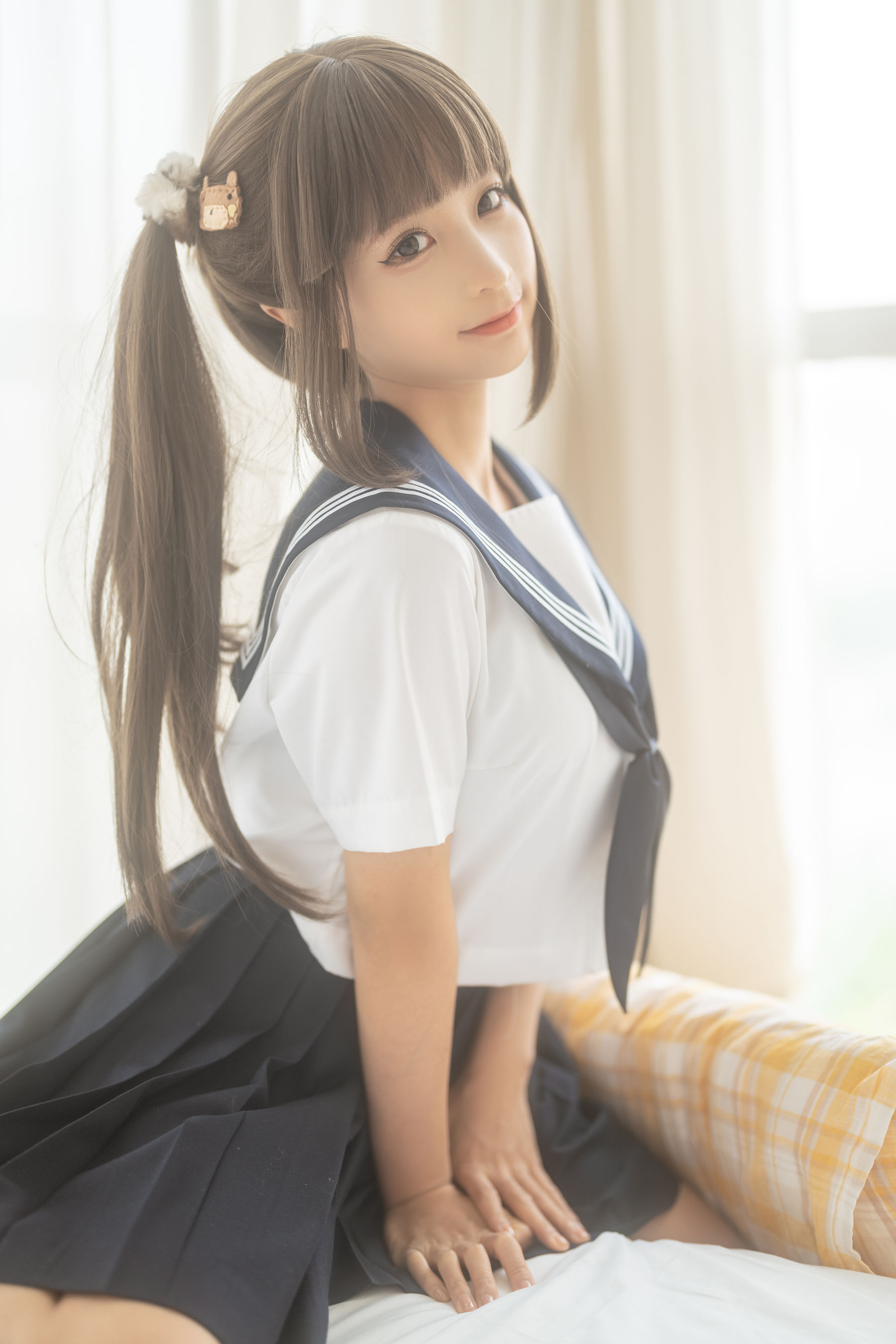 动漫博主蠢沫沫 – 被窝JK [15P]