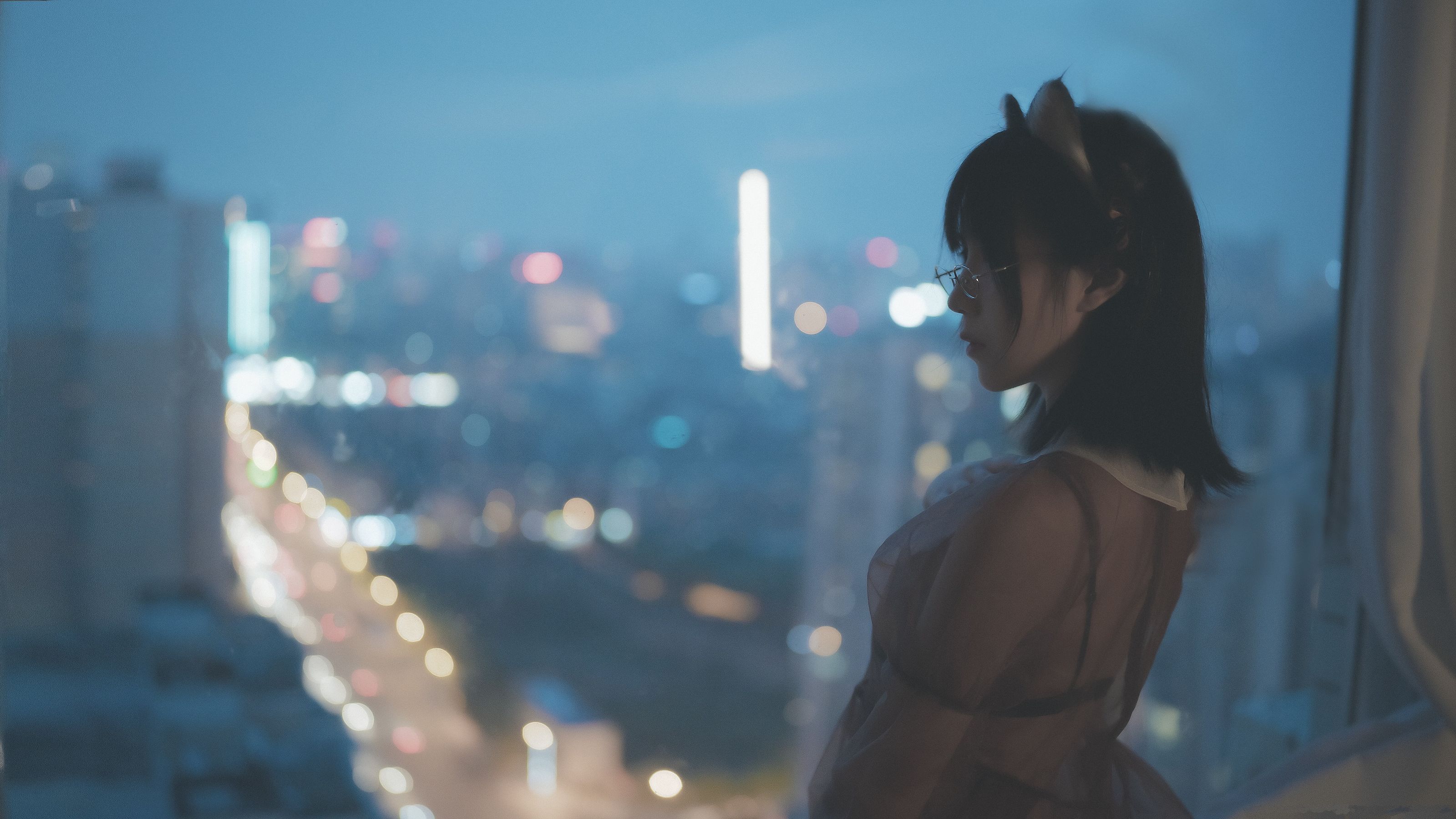 COSER美女逐月su 透明女仆 [46P]