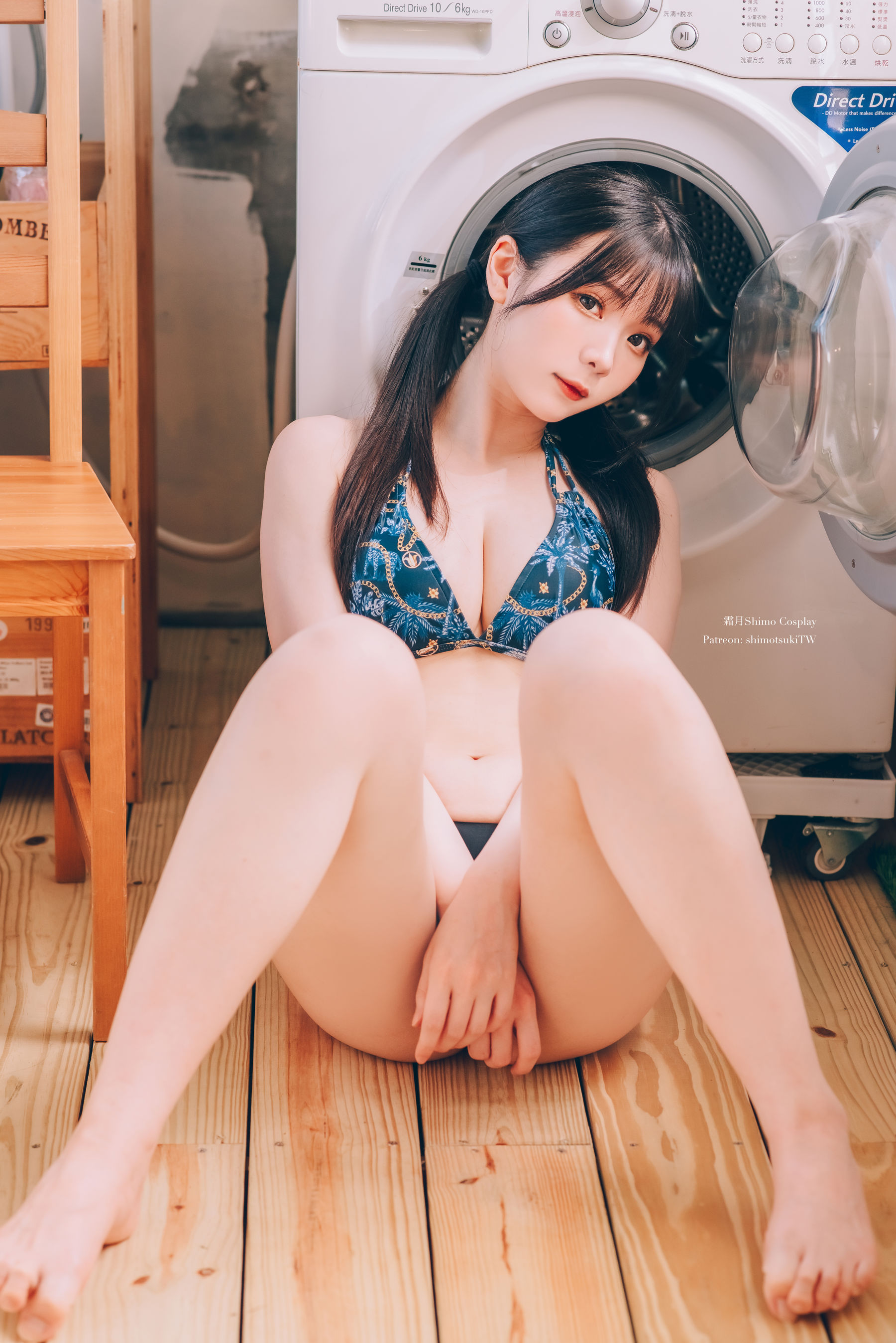 微博妹纸霜月shimo – 洗衣房 [18P]