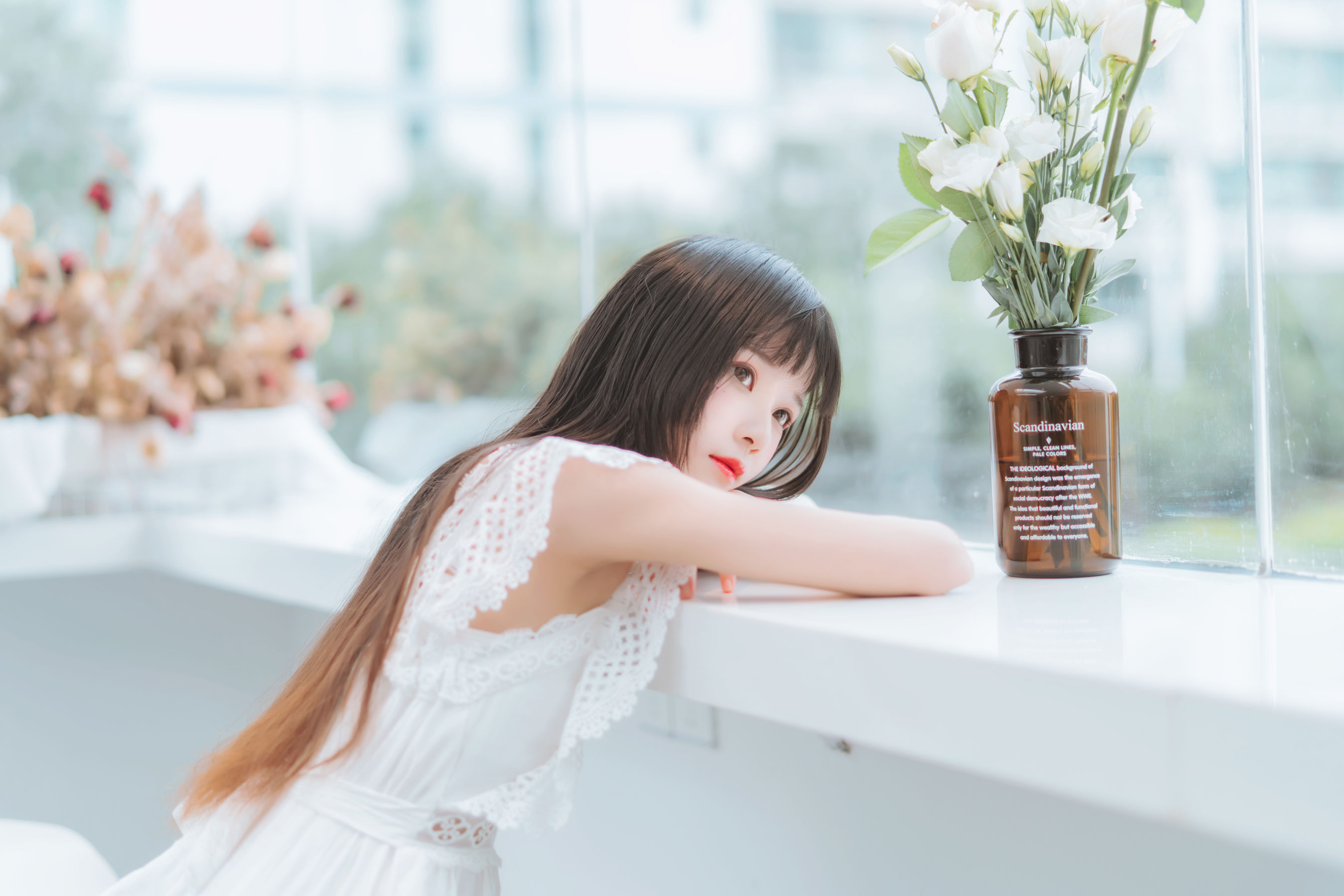 桜桃喵 – 清新之白花花 [11P]