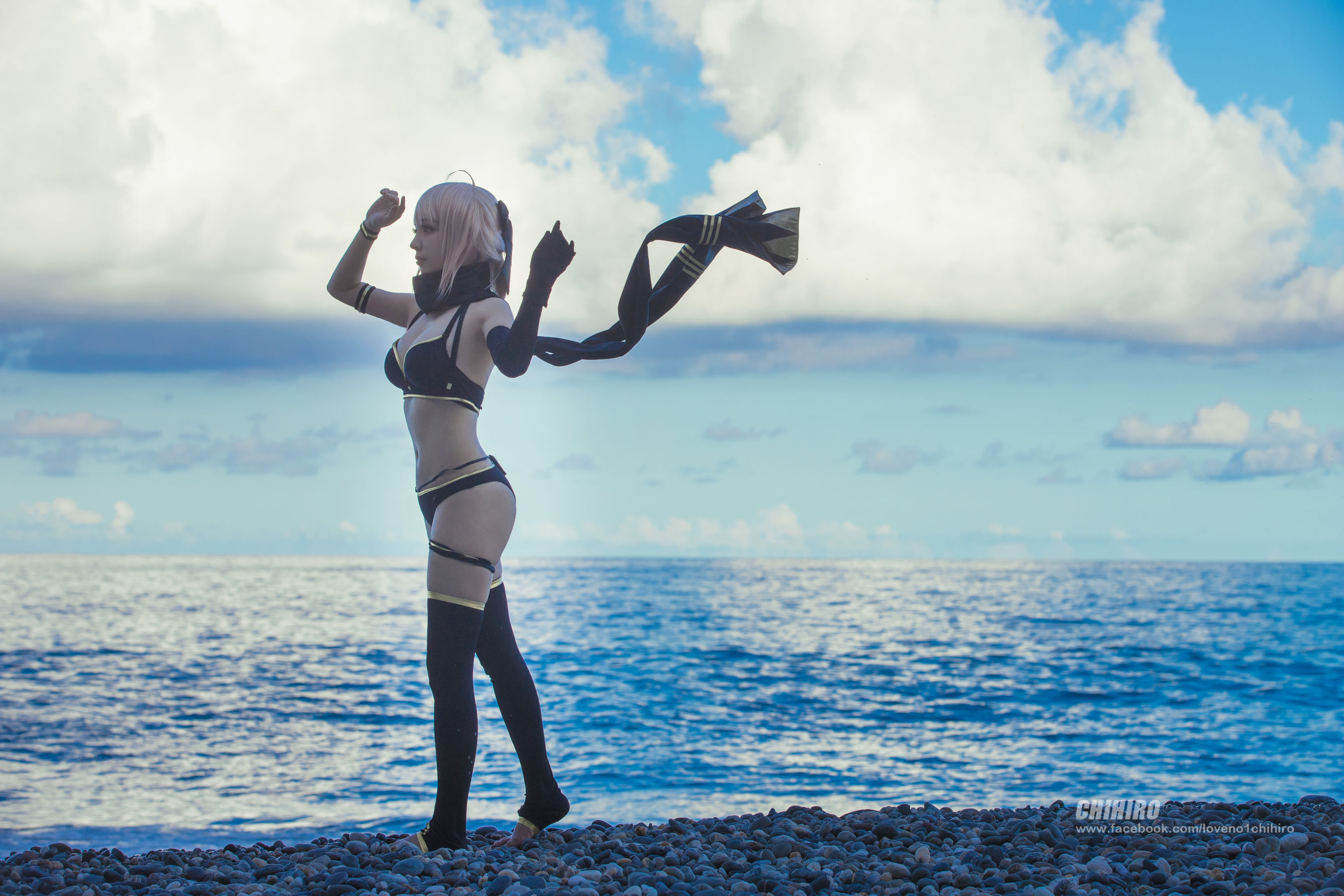 Cos妹子千寻 – 冲田总司 [58P]