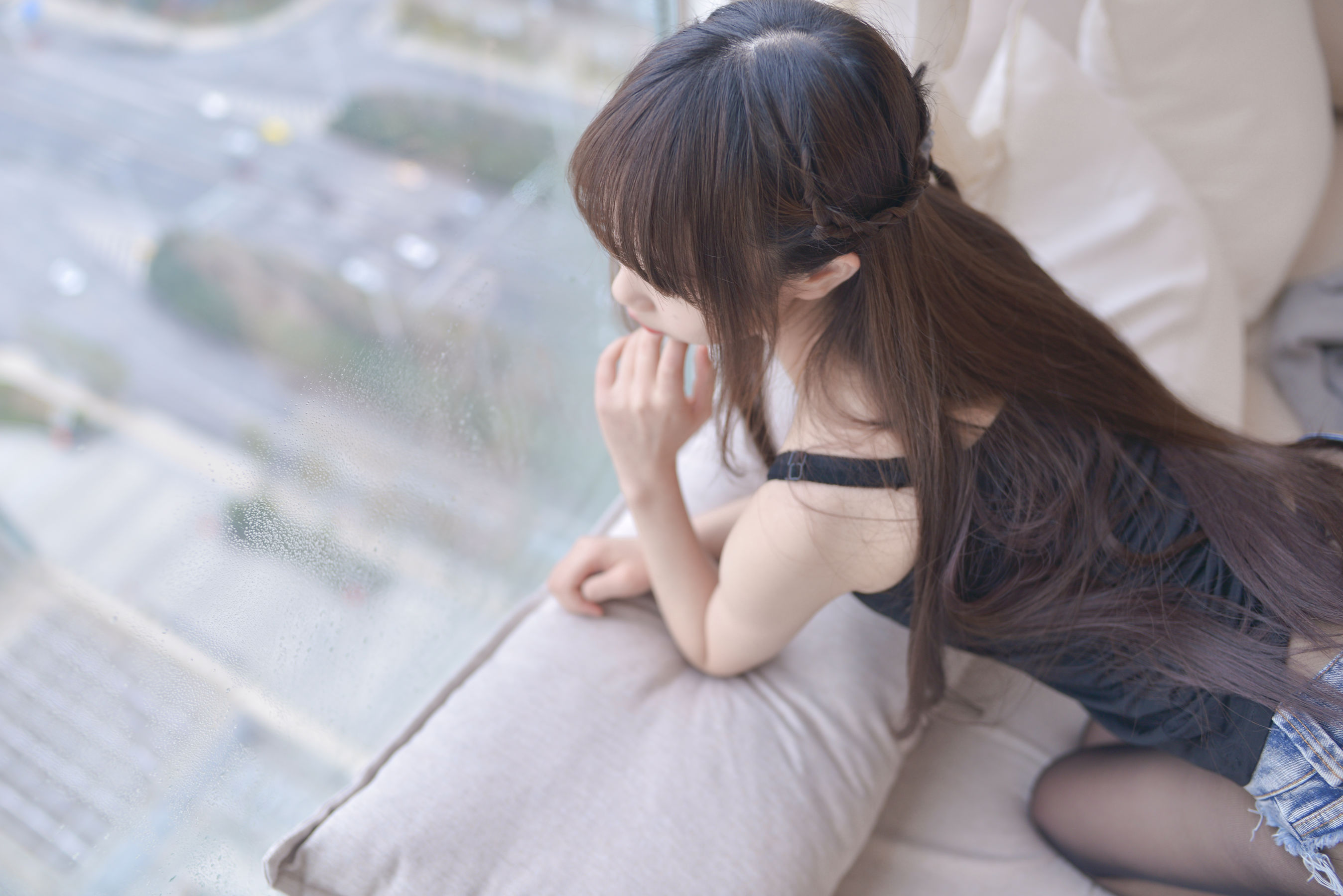 Cos小姐姐雪琪 牛仔黑丝大姐姐 [51P]