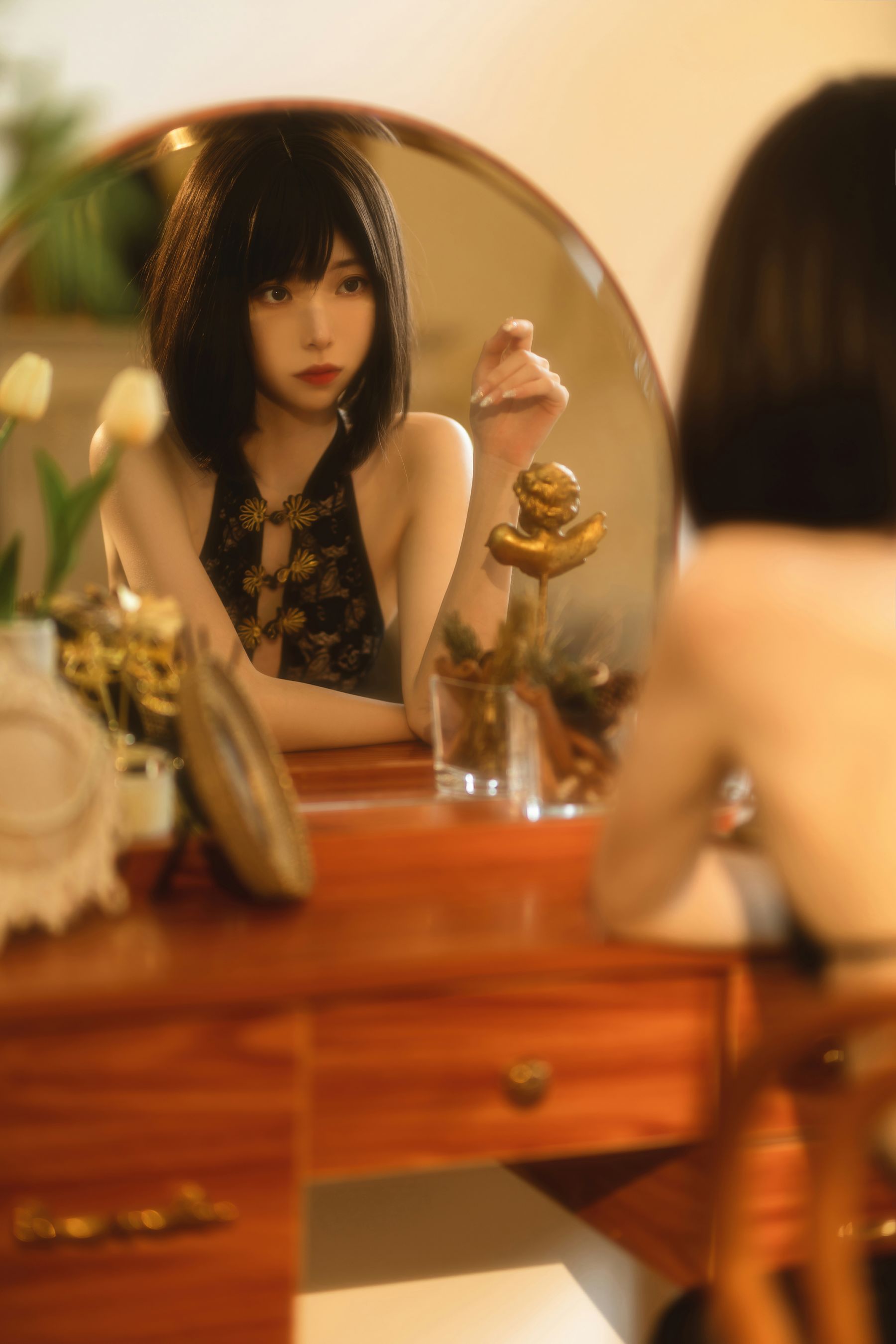 许岚(叁月life) – 纯欲黑纱 [40P]