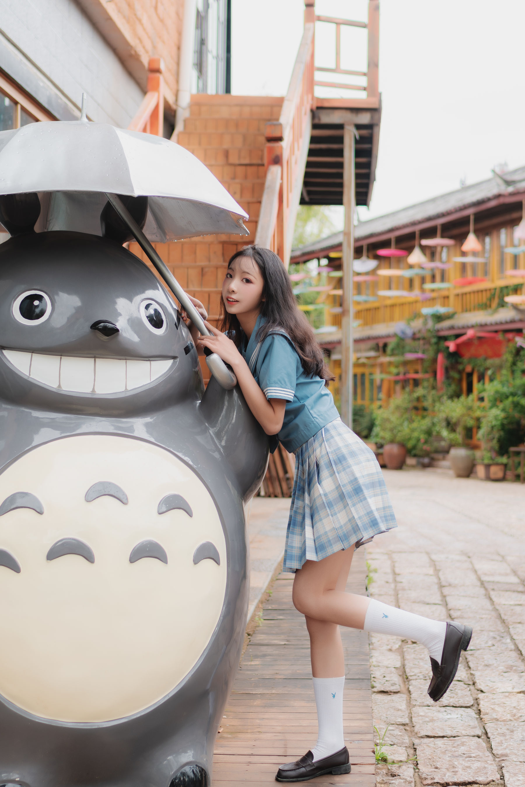 清纯妹子西瓜 丽江写真JK户外 [44P]