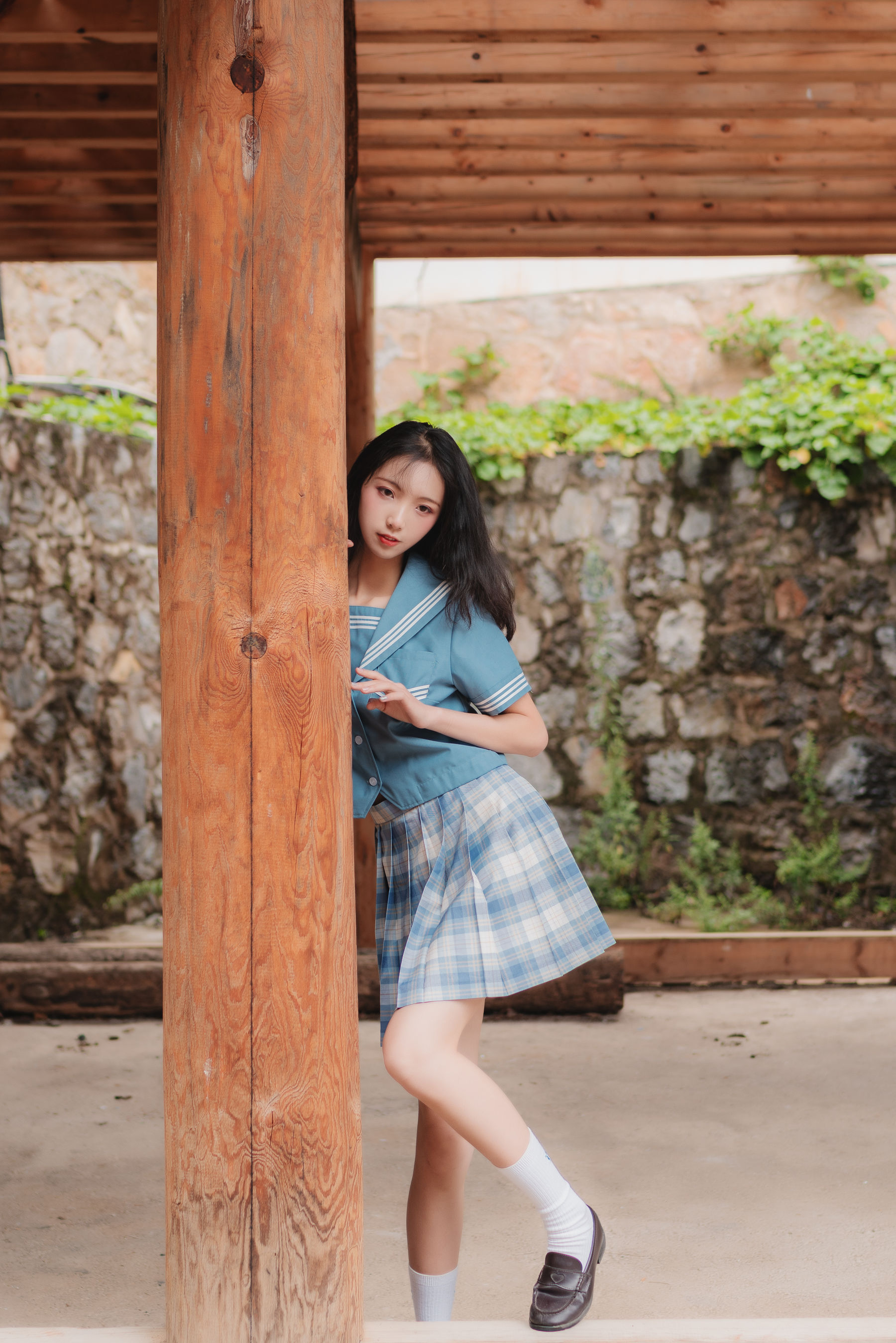 清纯妹子西瓜 丽江写真JK户外 [44P]