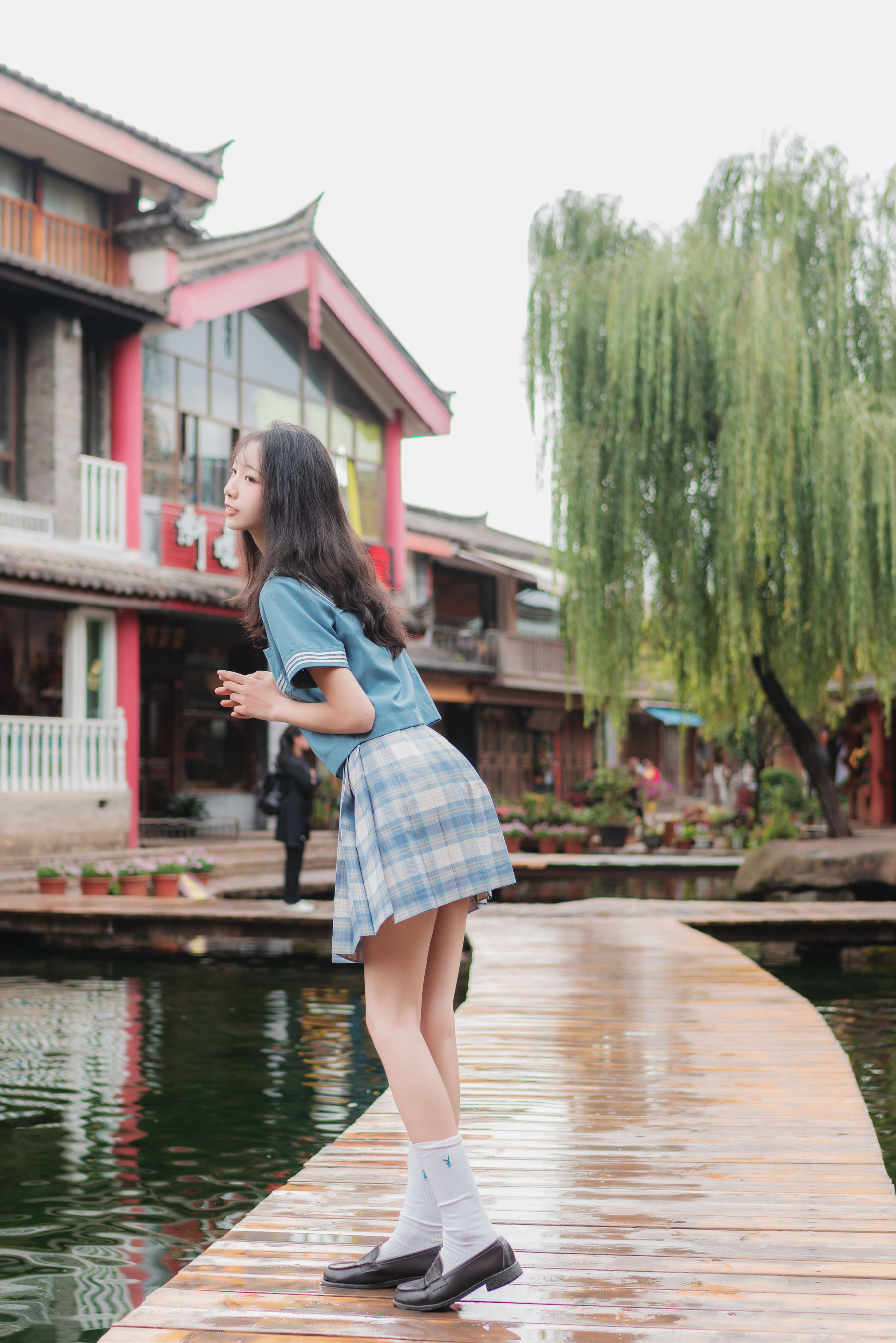 清纯妹子西瓜 丽江写真JK户外 [44P]