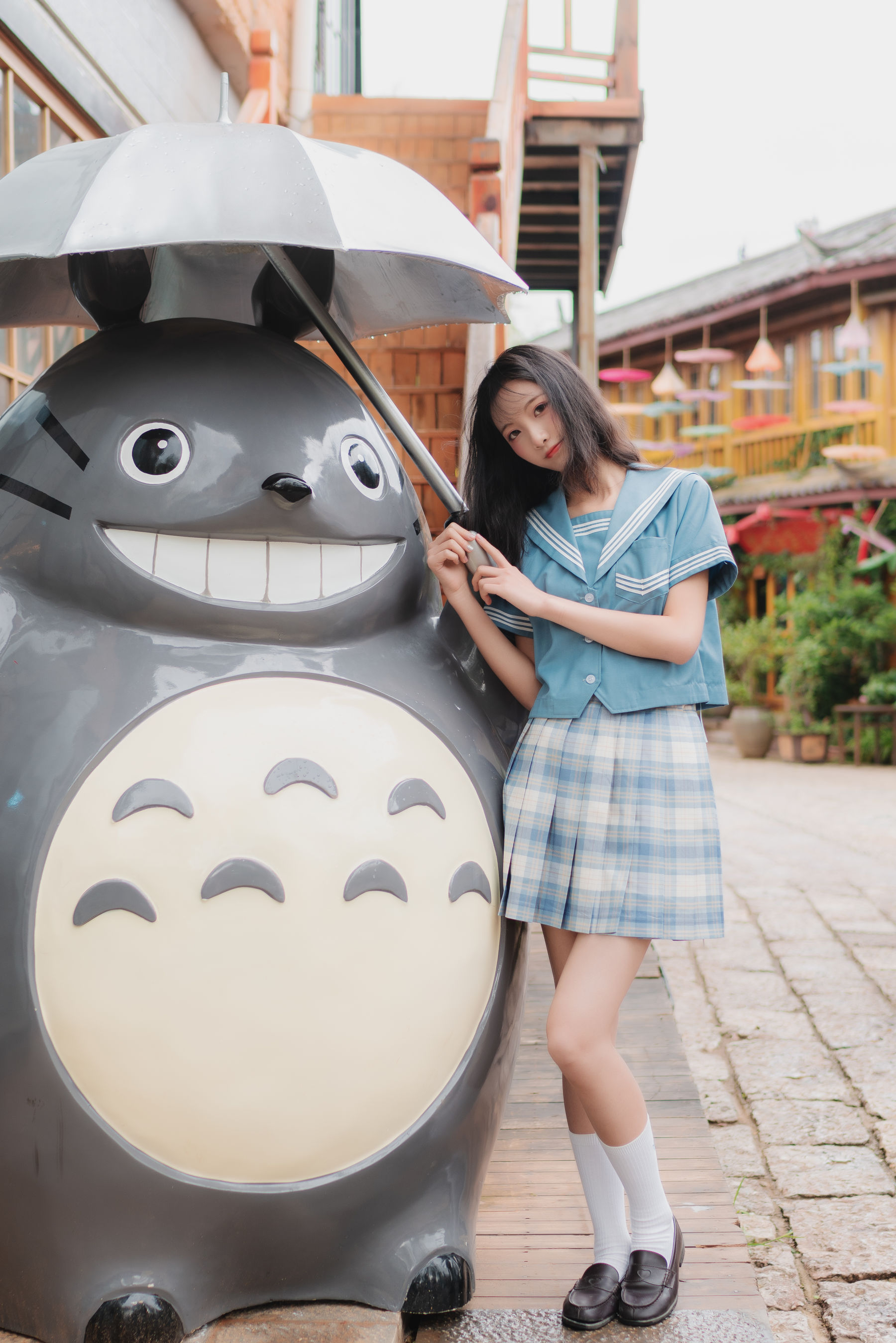 清纯妹子西瓜 丽江写真JK户外 [44P]