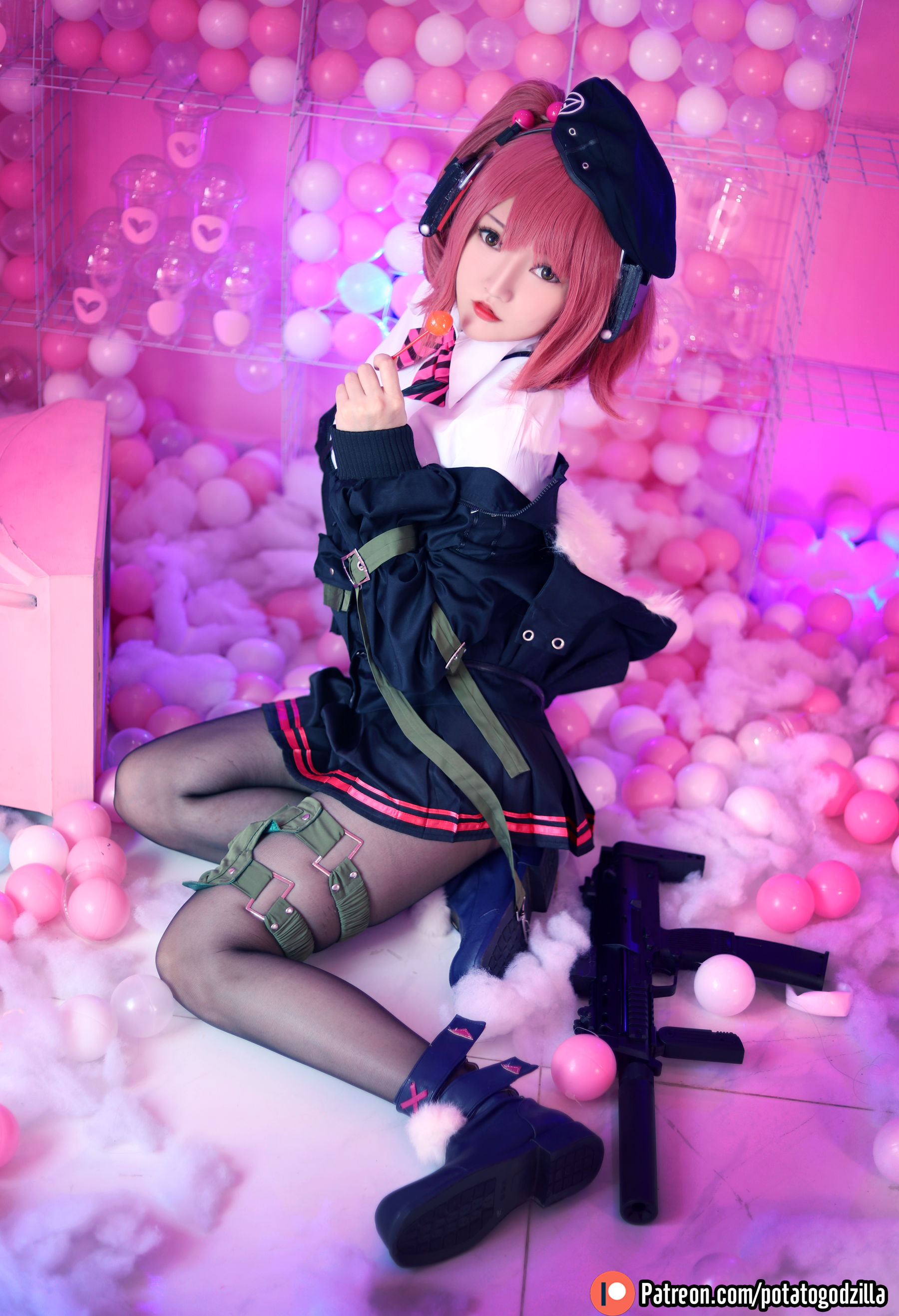 Coser小姐姐Potato Godzilla – MP7 (Girls Frontline) [40P]