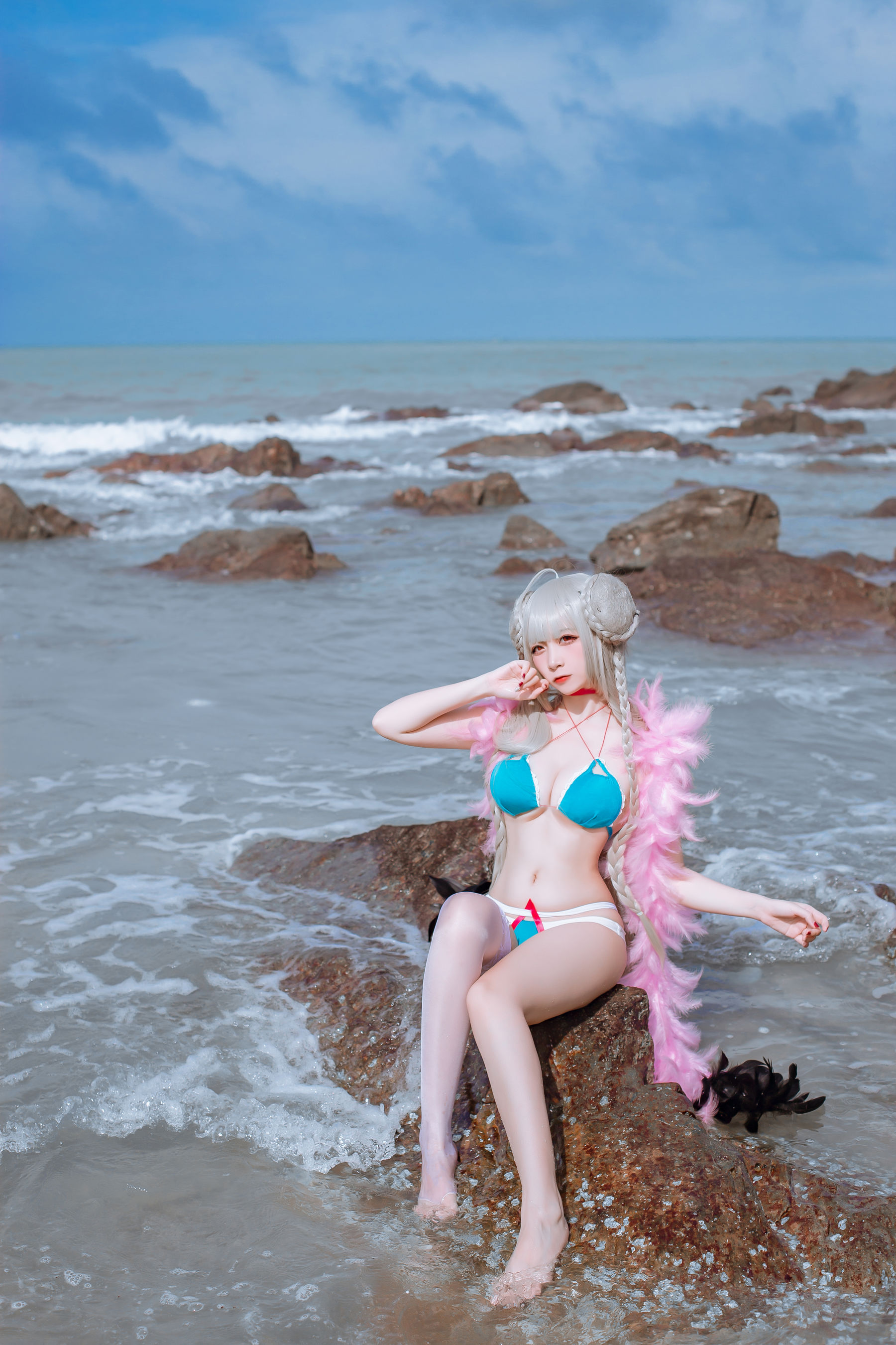 [Cosplay写真] 人气Coser二佐Nisa – 碧蓝可畏泳装 [27P]