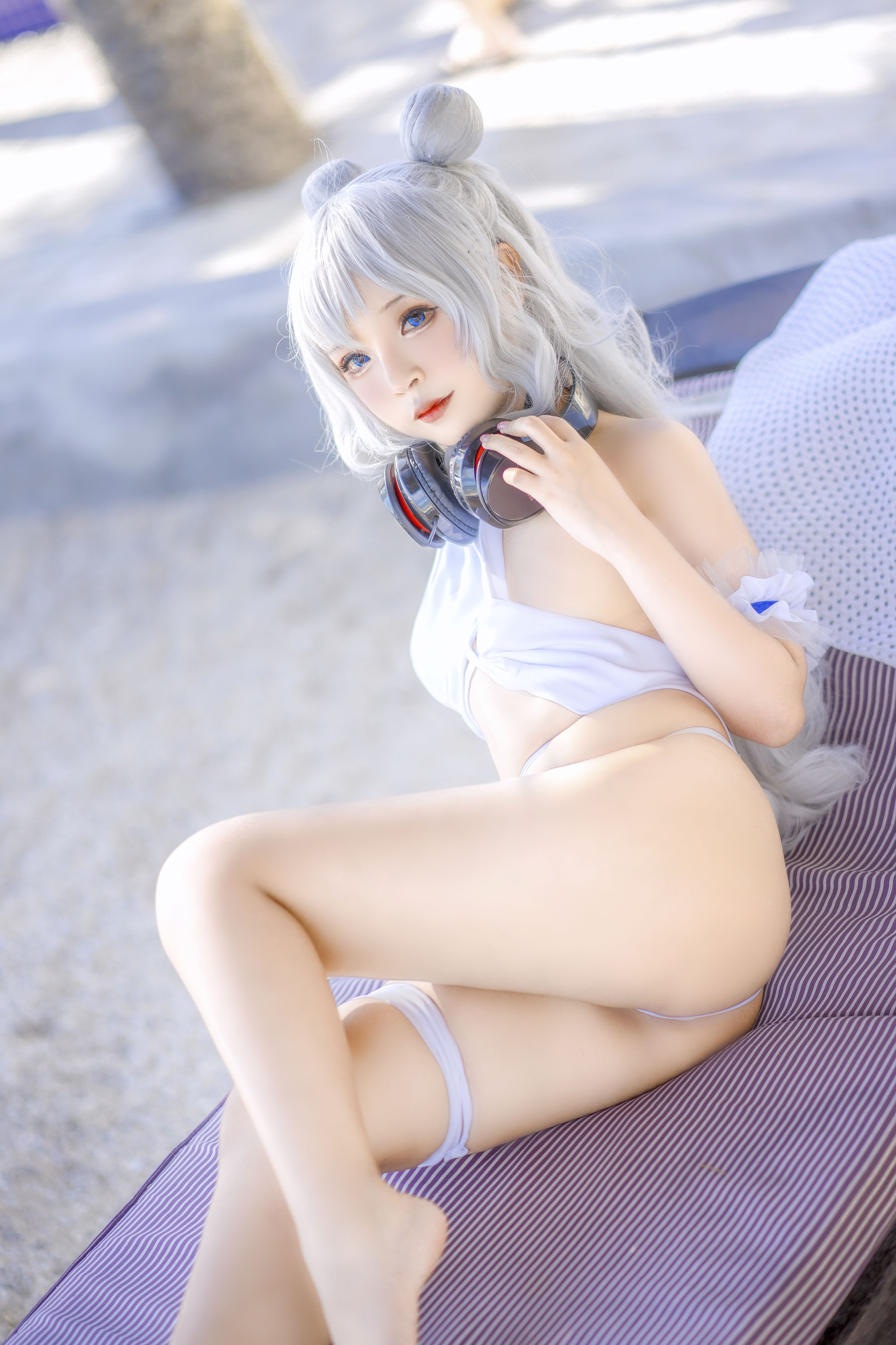 Sayo Momo – Azur Lane Le Malin bikini [22P]