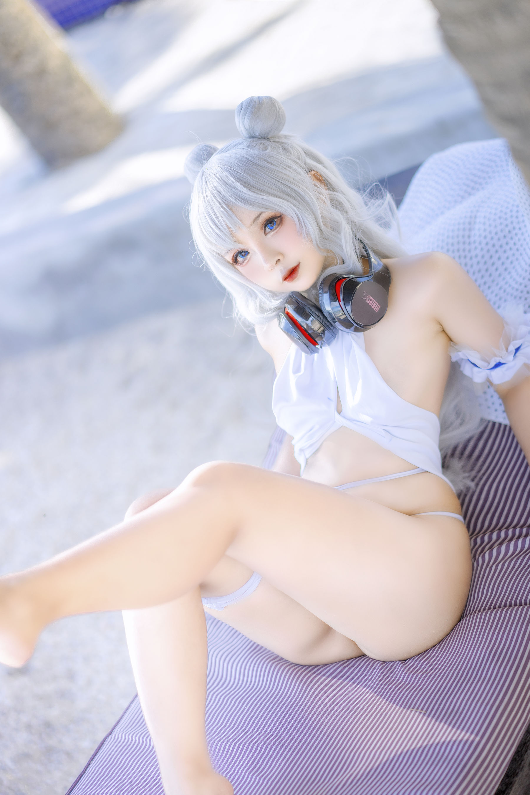 Sayo Momo – Azur Lane Le Malin bikini [22P]