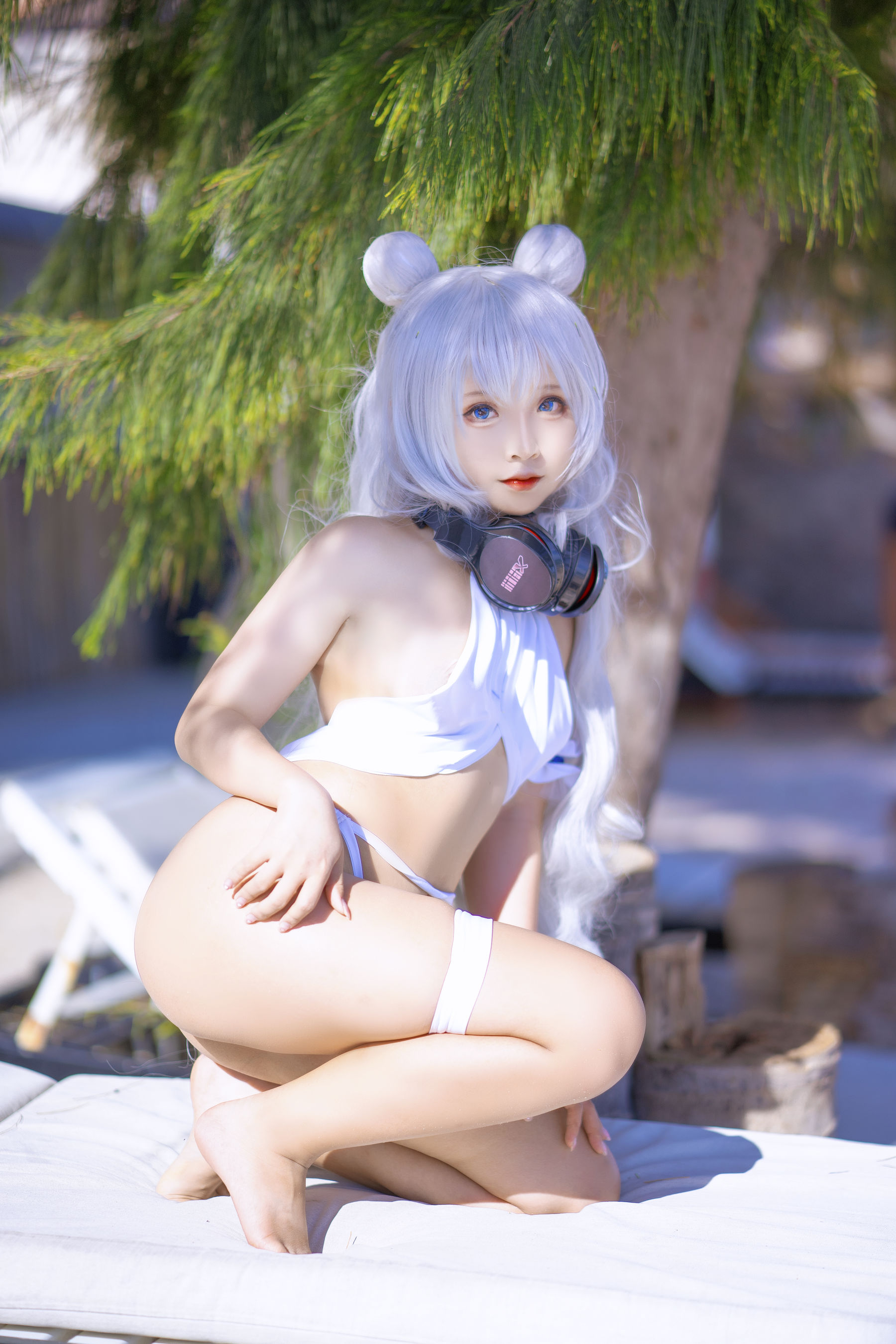 Sayo Momo – Azur Lane Le Malin bikini [22P]