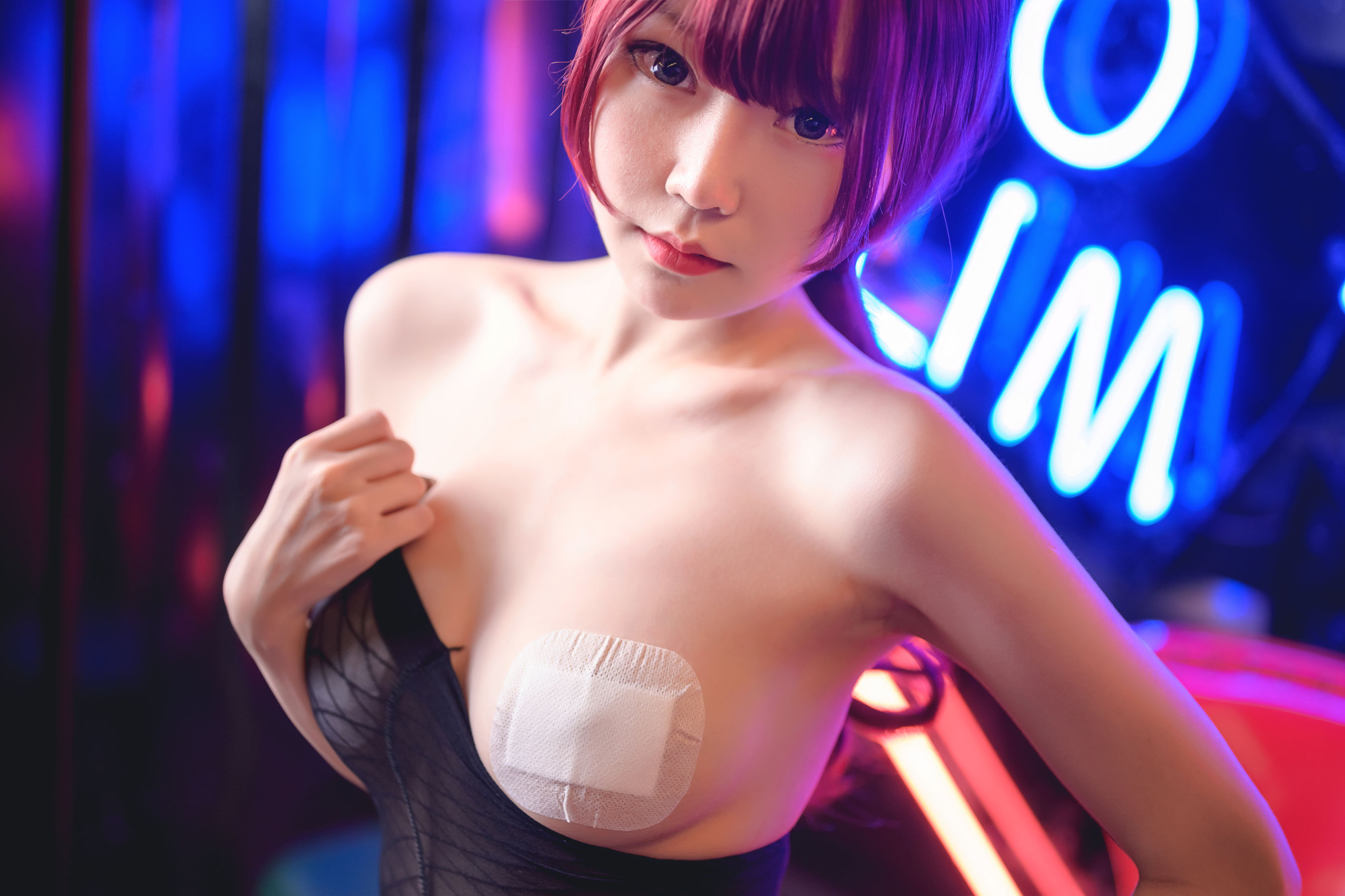 香草喵露露 – 连体黑丝 [50P]