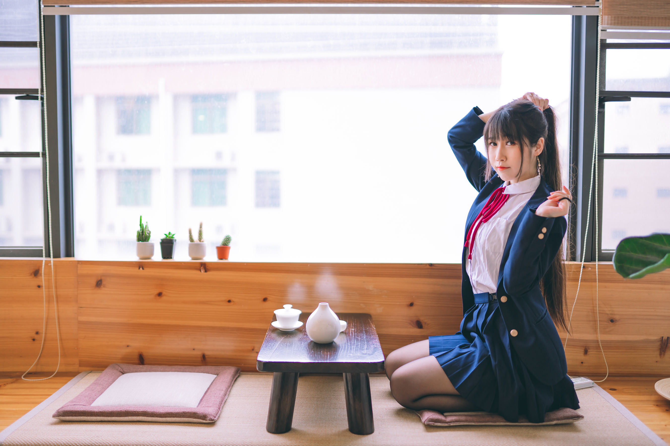 微博人气Coser不呆猫 – 校服JK [64P]