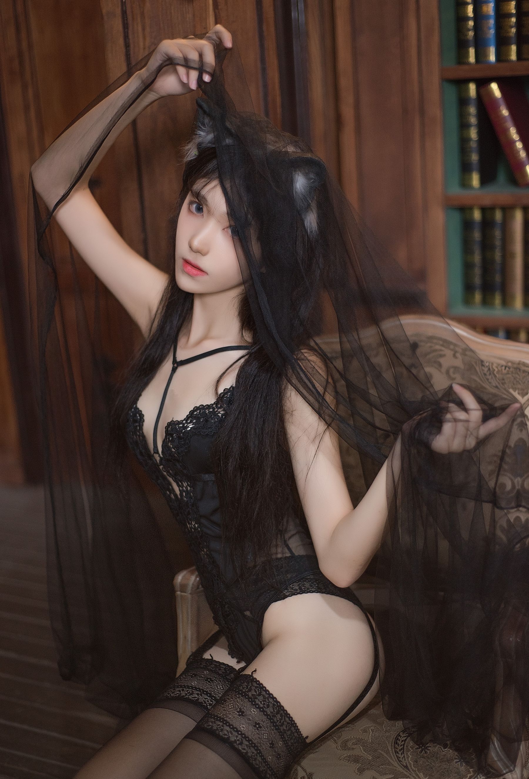 动漫博主南桃Momoko – 黑内衣 [18P]