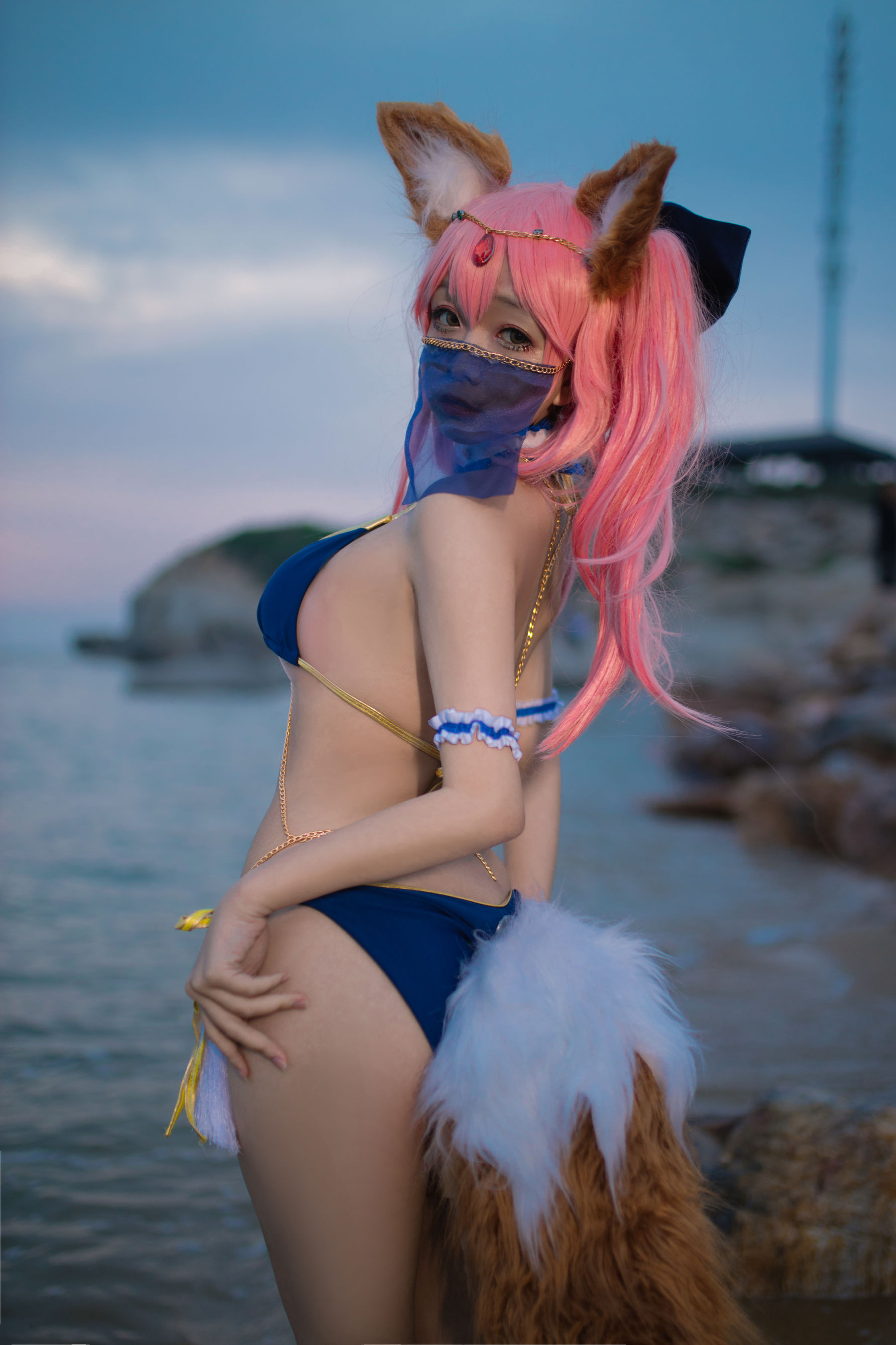 Cosplay日奈娇 – 玉藻前 阿拉伯舞娘 [37P]