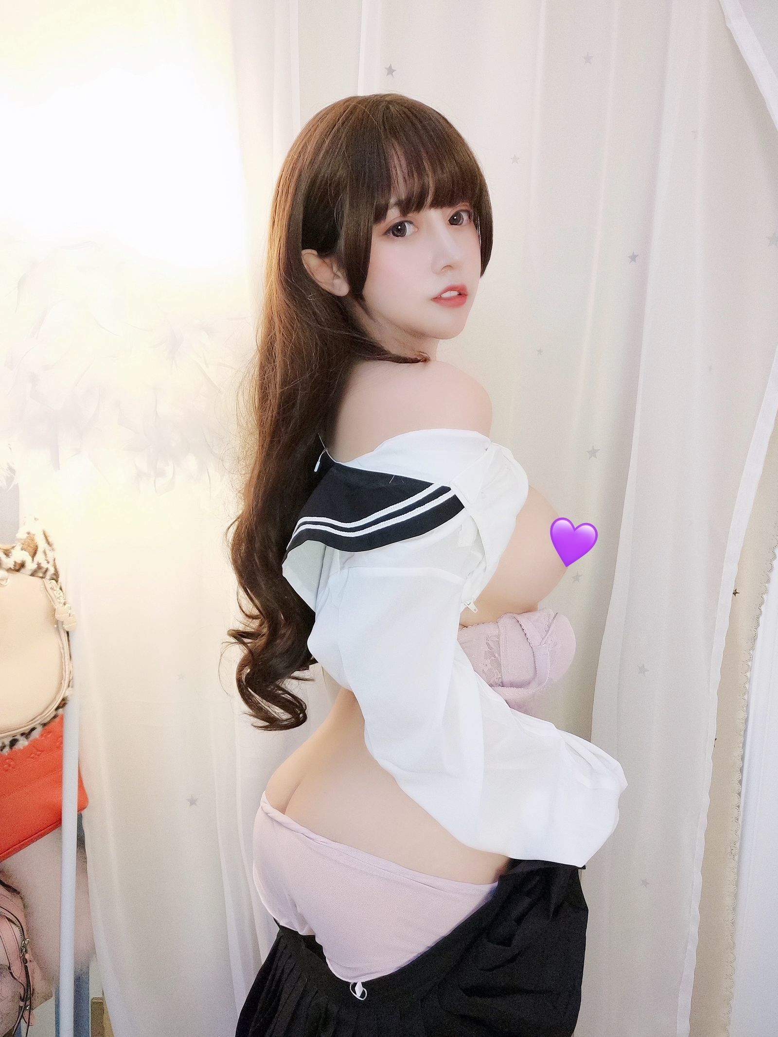 [萝莉COS] 斗鱼米线线sama – JK诱惑 [36P]