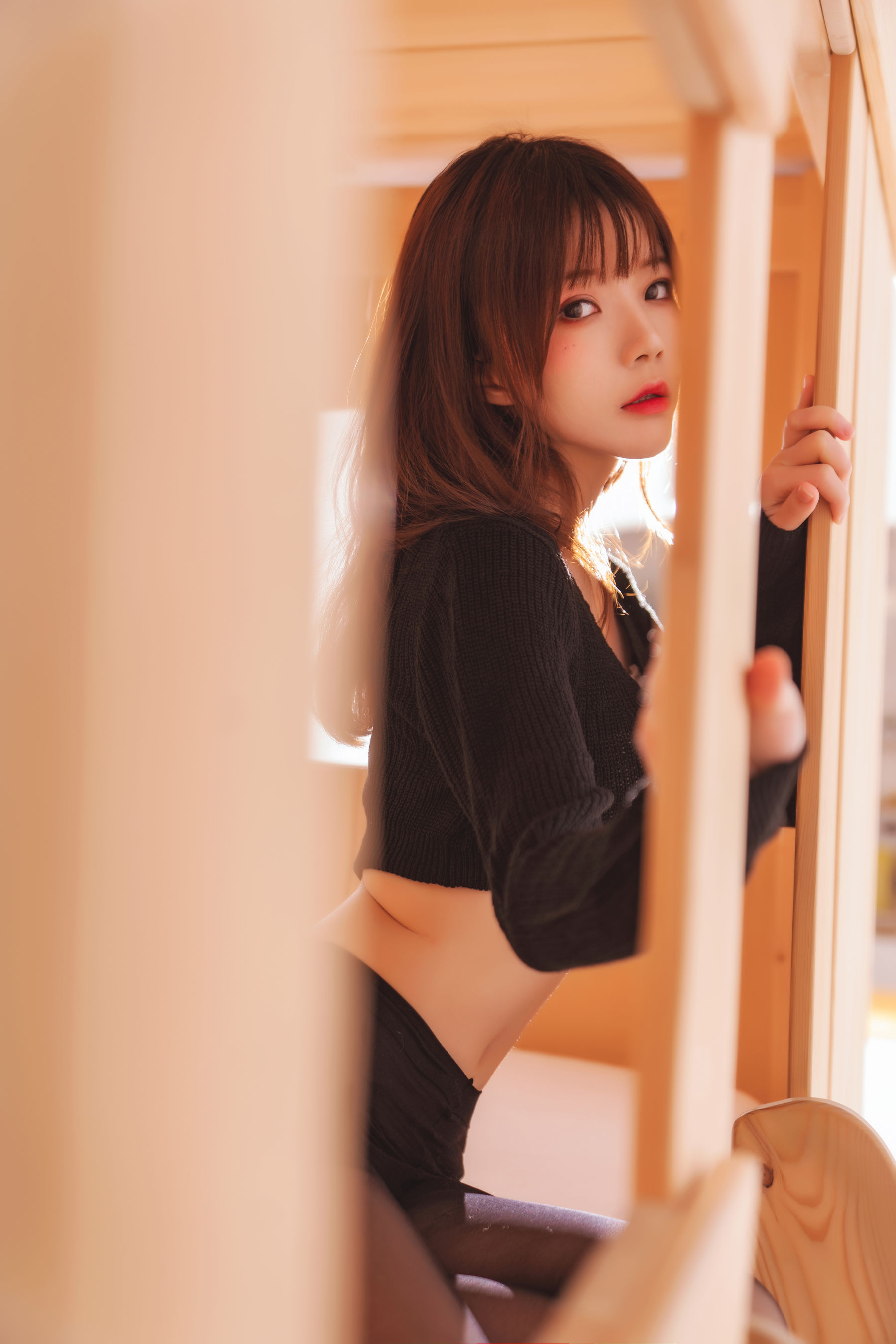 桜桃喵 黑&#038;白 之 性感黑 [32P]