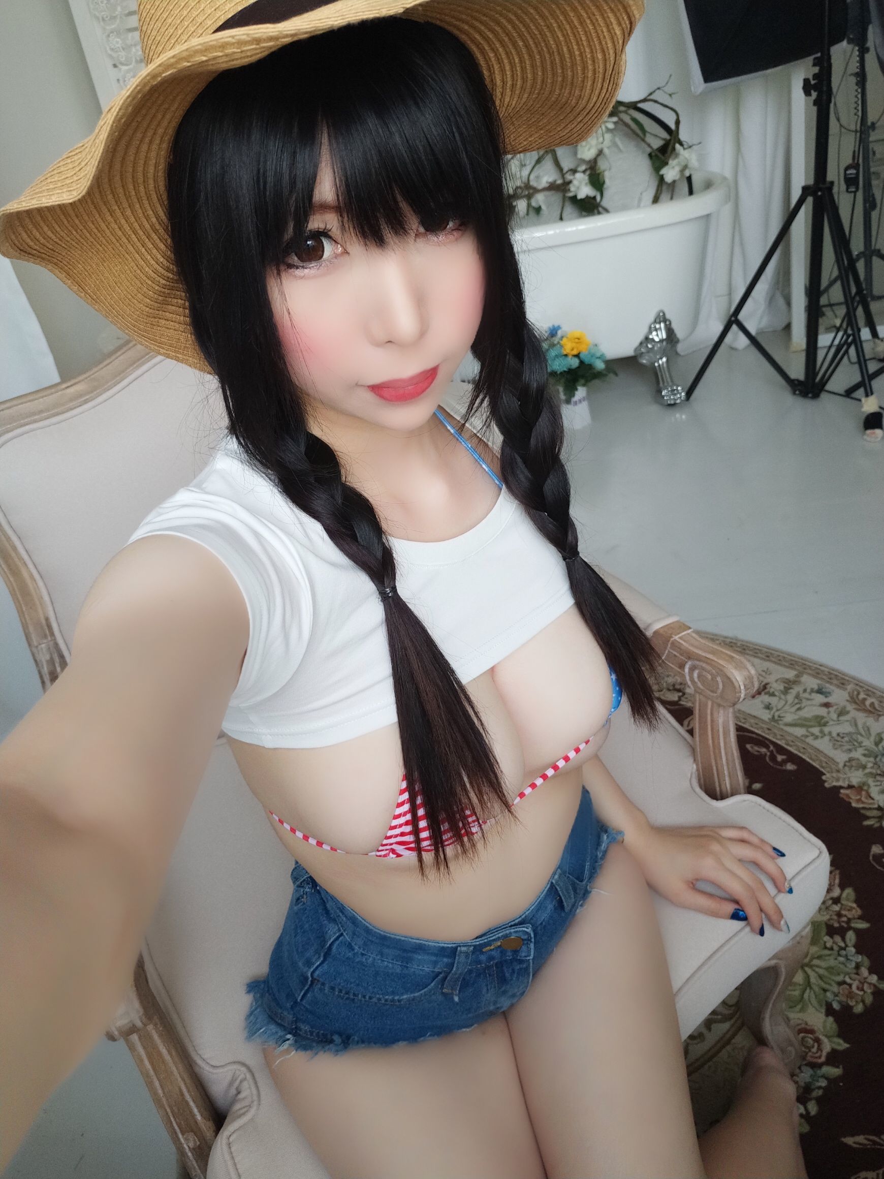 二次元巨乳美女鹿野希 牛仔女郎 [84P]