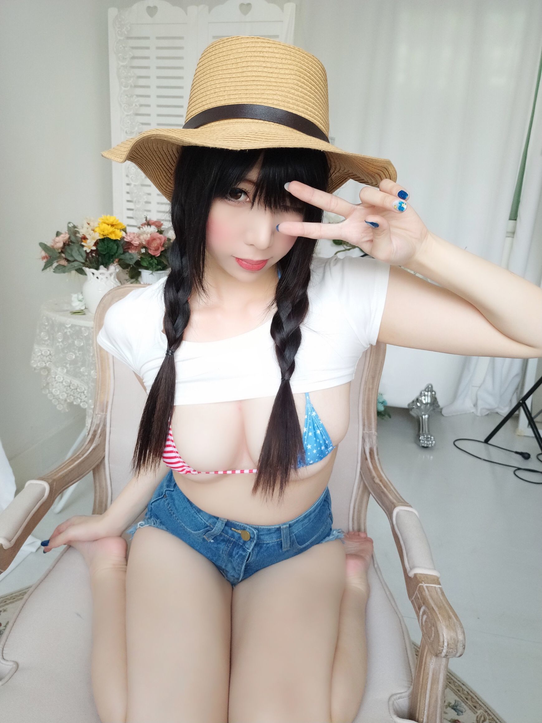 二次元巨乳美女鹿野希 牛仔女郎 [84P]