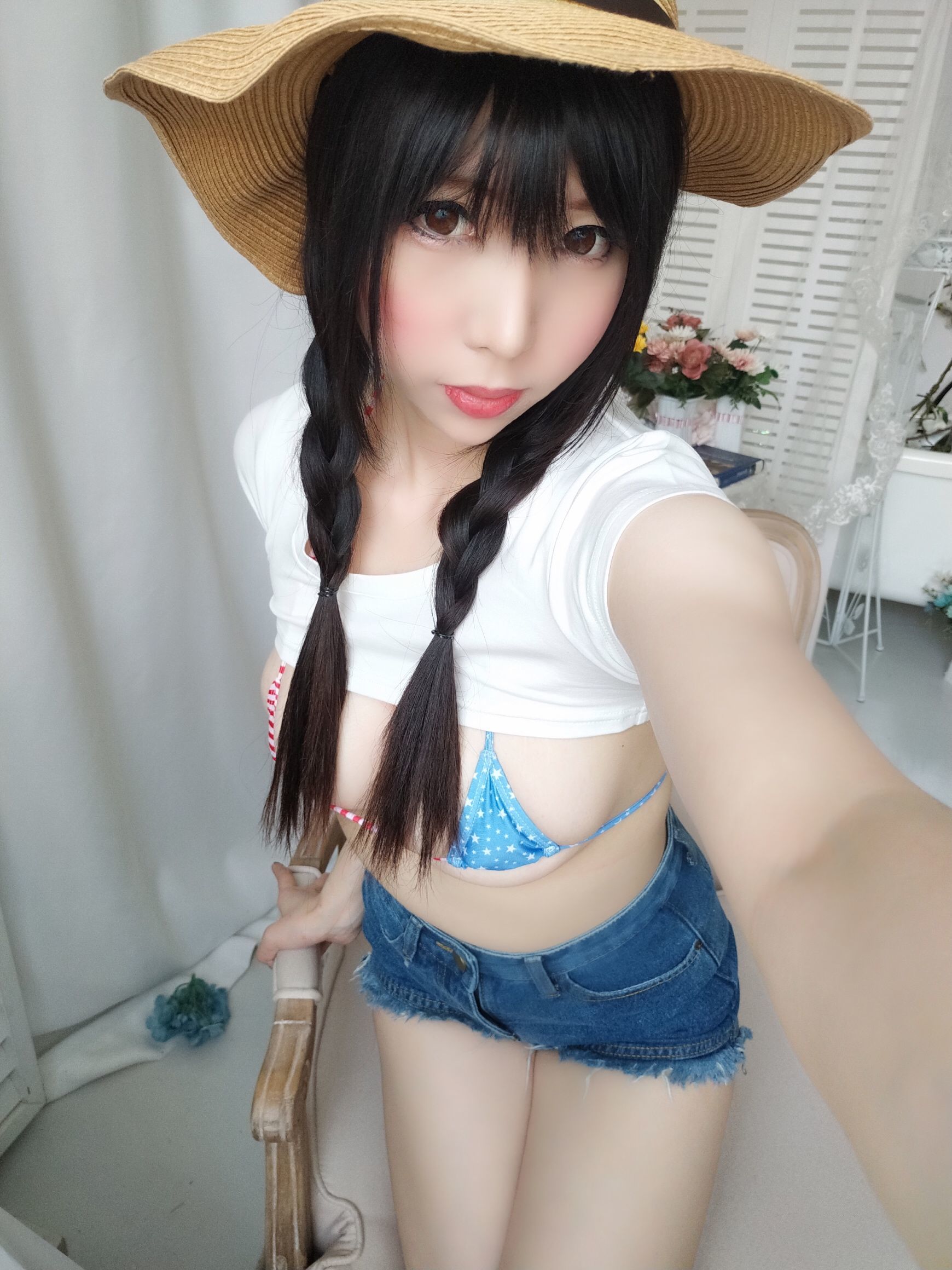 二次元巨乳美女鹿野希 牛仔女郎 [84P]