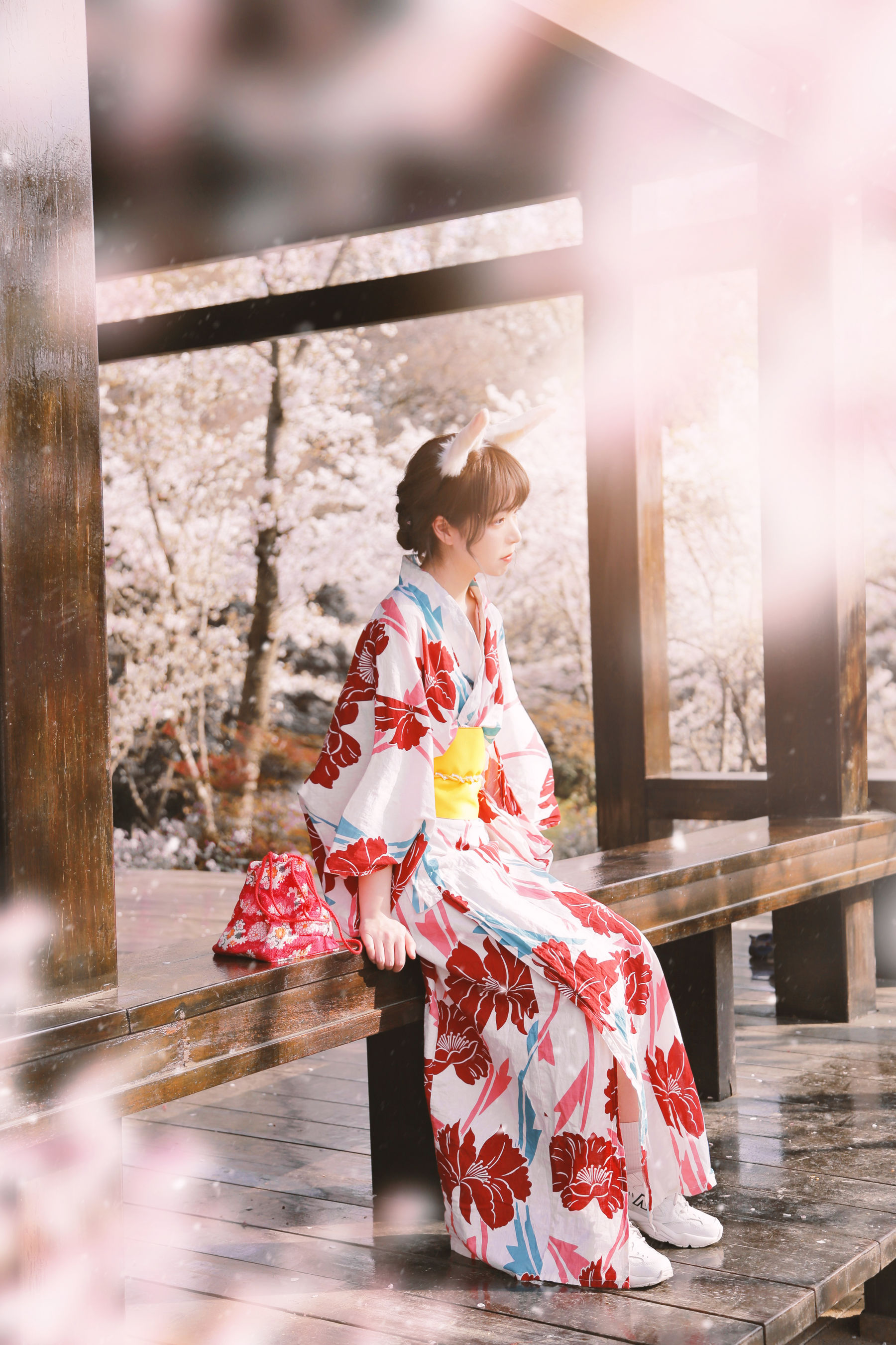 可爱妹子Fushii_海堂 – 樱花兔兔 [34P]