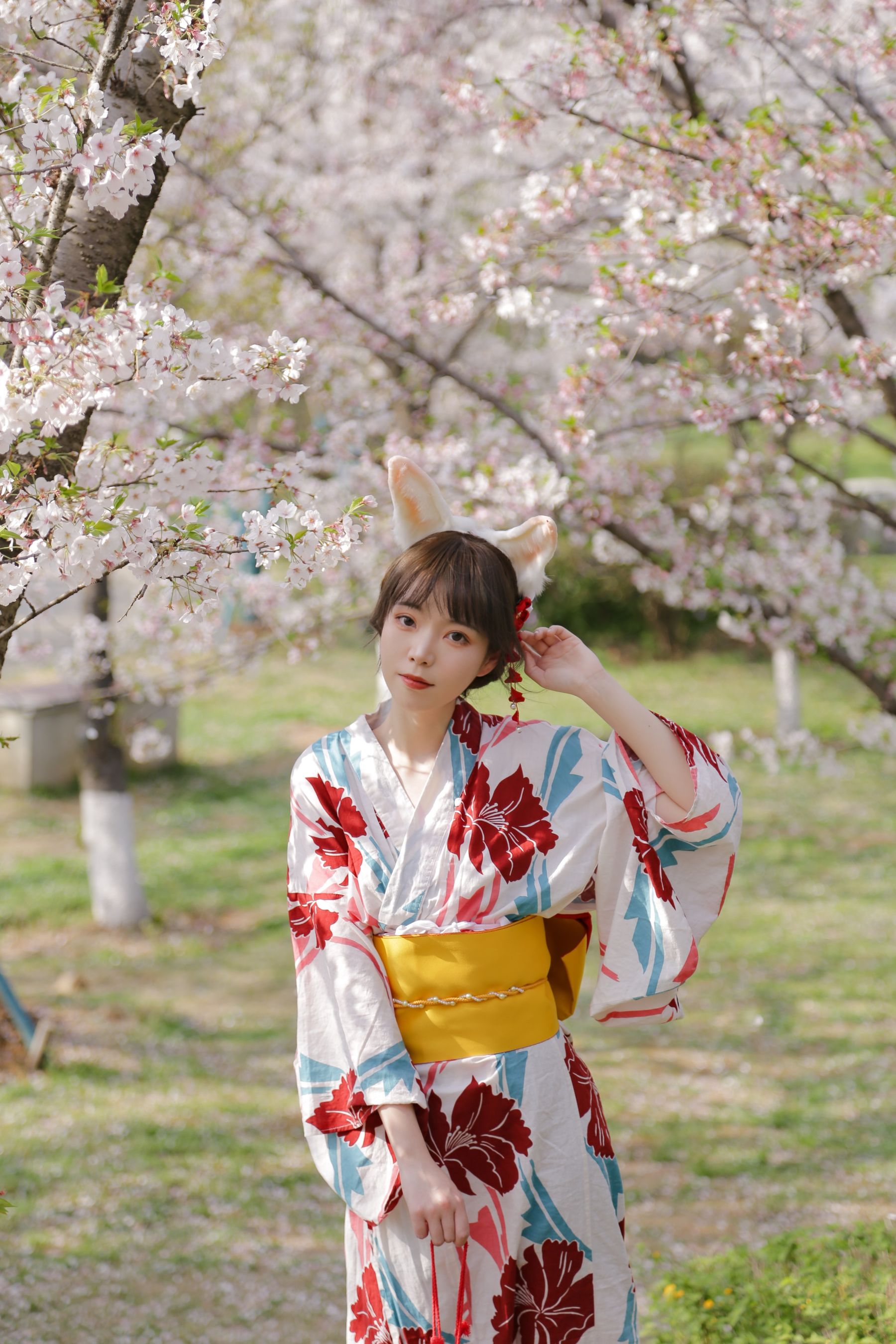 可爱妹子Fushii_海堂 – 樱花兔兔 [34P]