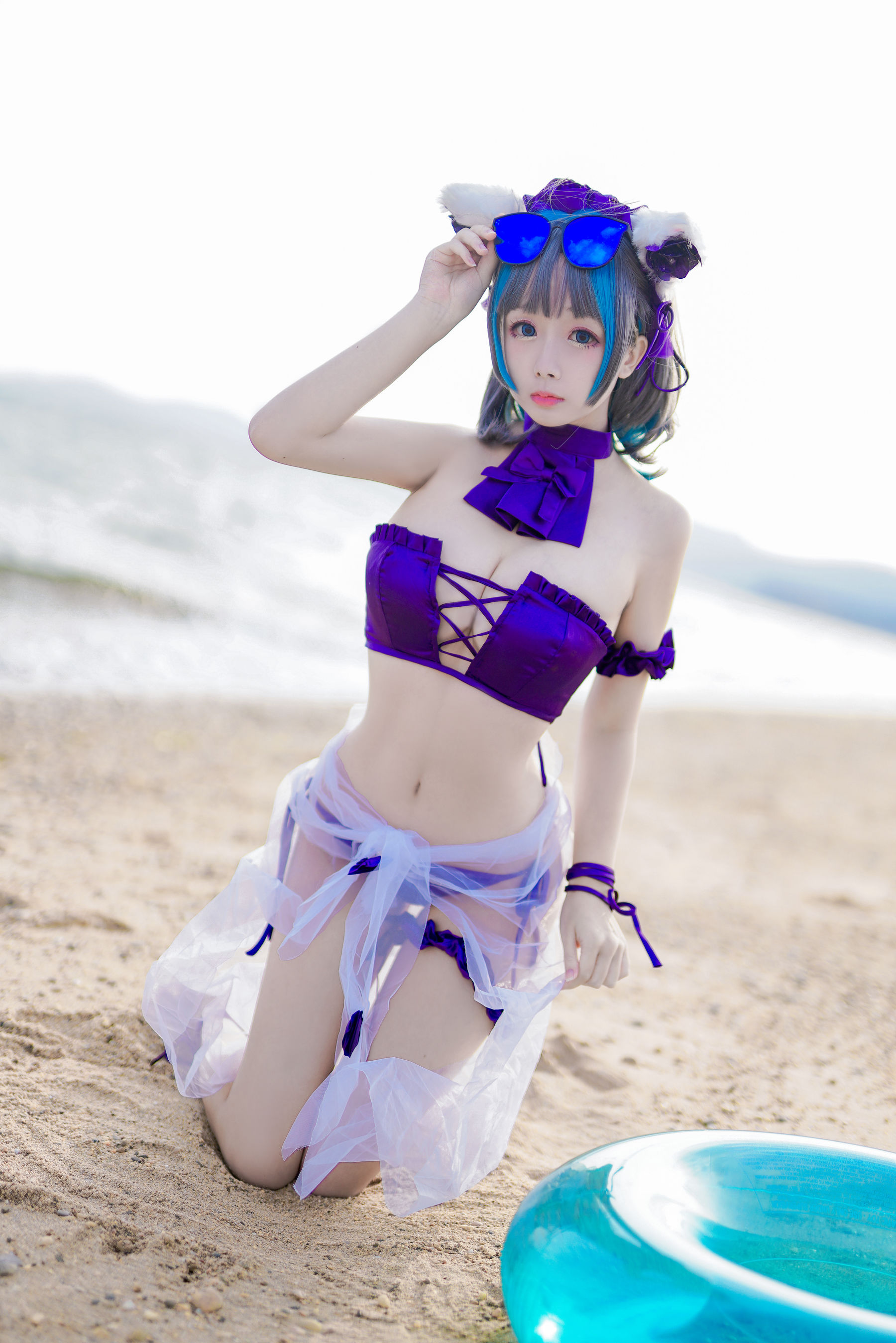 Cosplay日奈娇 – 柴郡猫泳装 [41P]