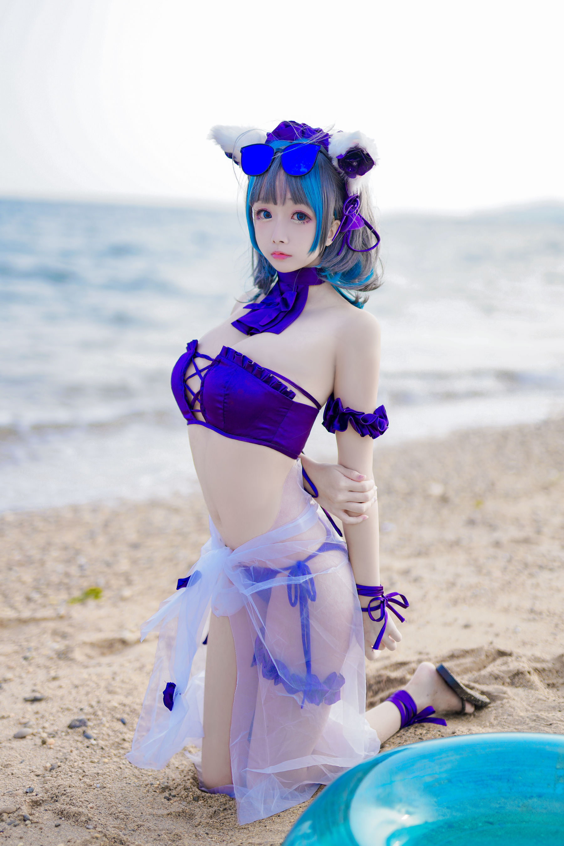 Cosplay日奈娇 – 柴郡猫泳装 [41P]