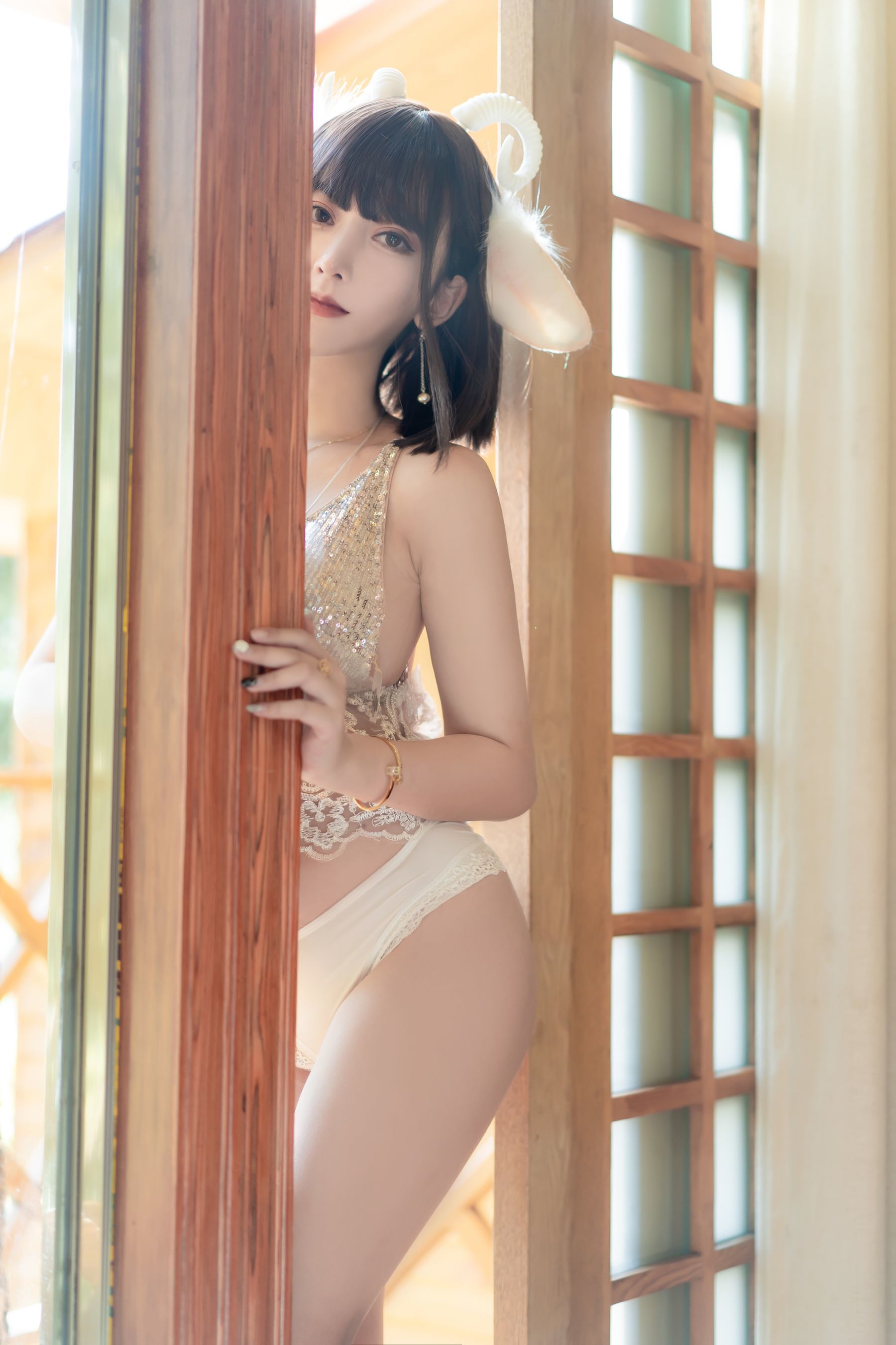 斗鱼米线线sama写真 喵小羊 [66P]