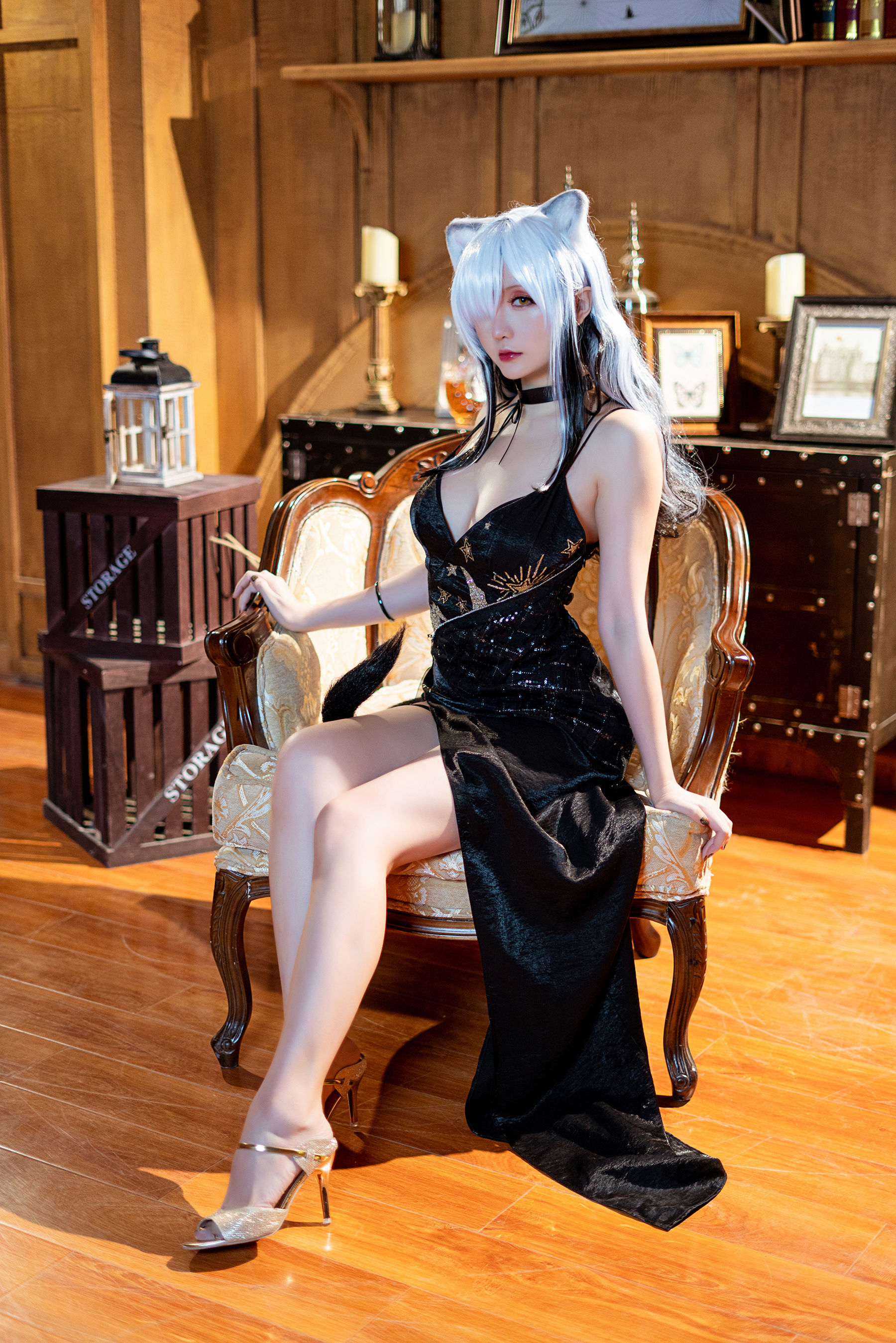 Coser小姐姐星之迟迟 – 明日方舟《黑》 [19P]