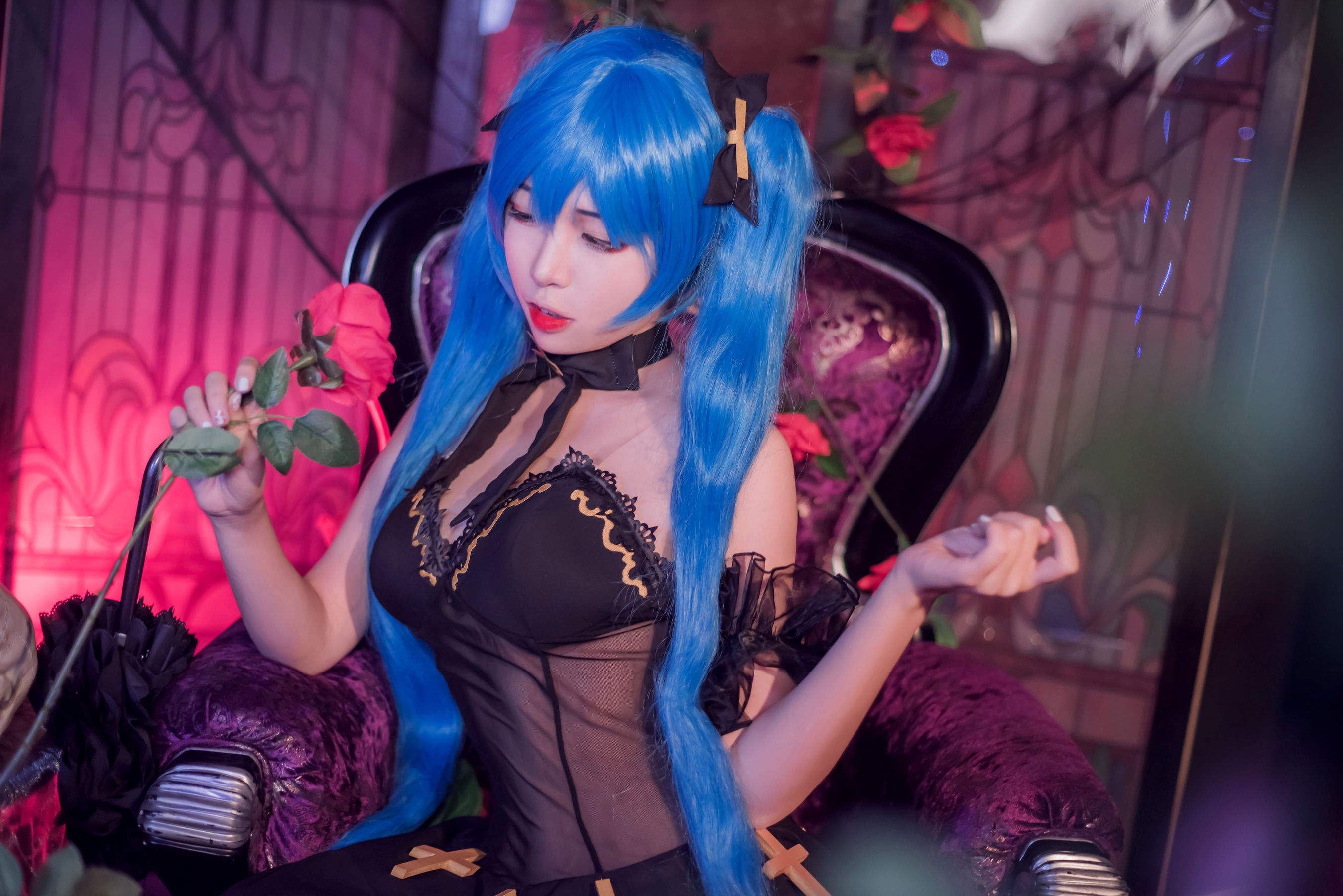 [Cosplay写真] 人气Coser二佐Nisa – 初音 [29P]