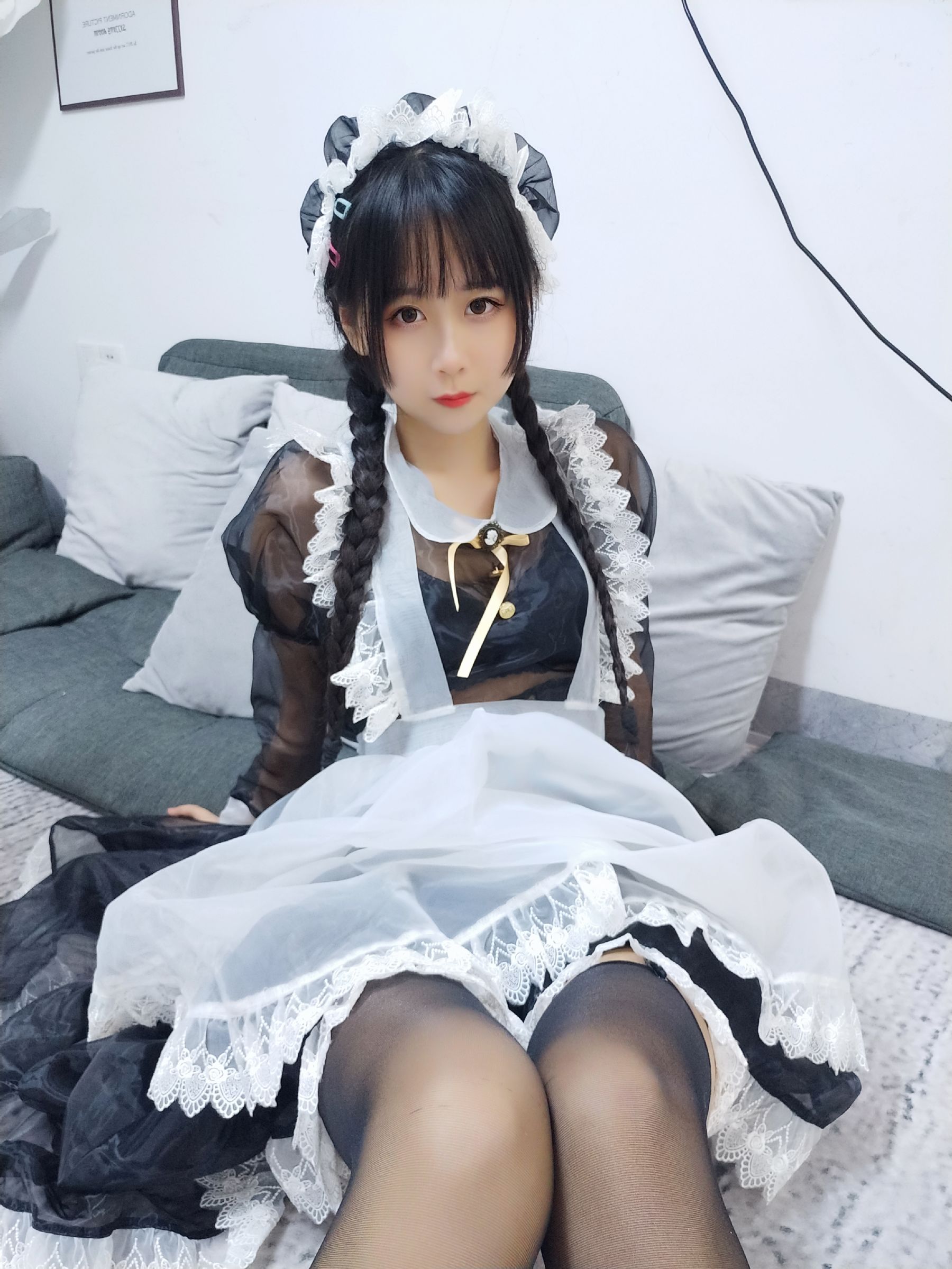 阳光美少女萌芽儿o0 透明女仆 [26P]