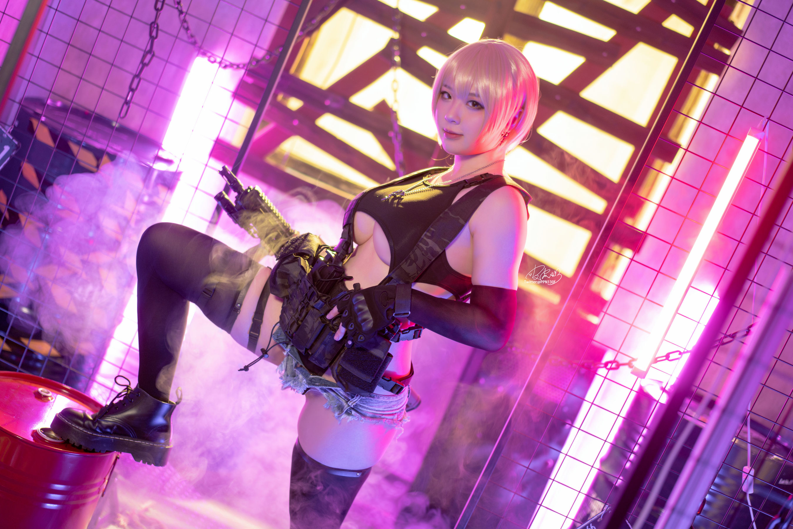 皮皮奶可可爱了啦 – 战术背心 [50P]